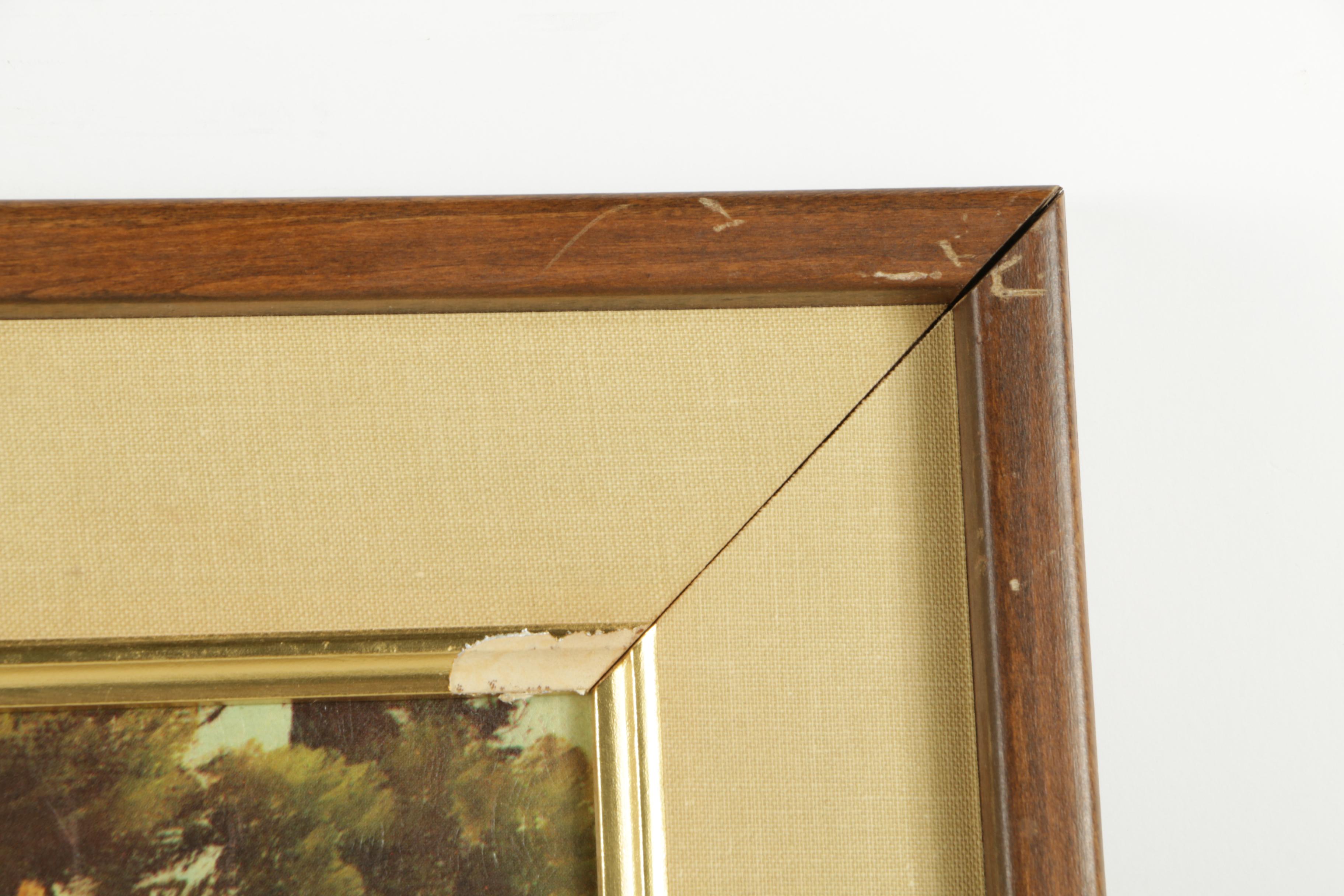 Offset Lithograph After Robert Wood Painting "Teton Lake"