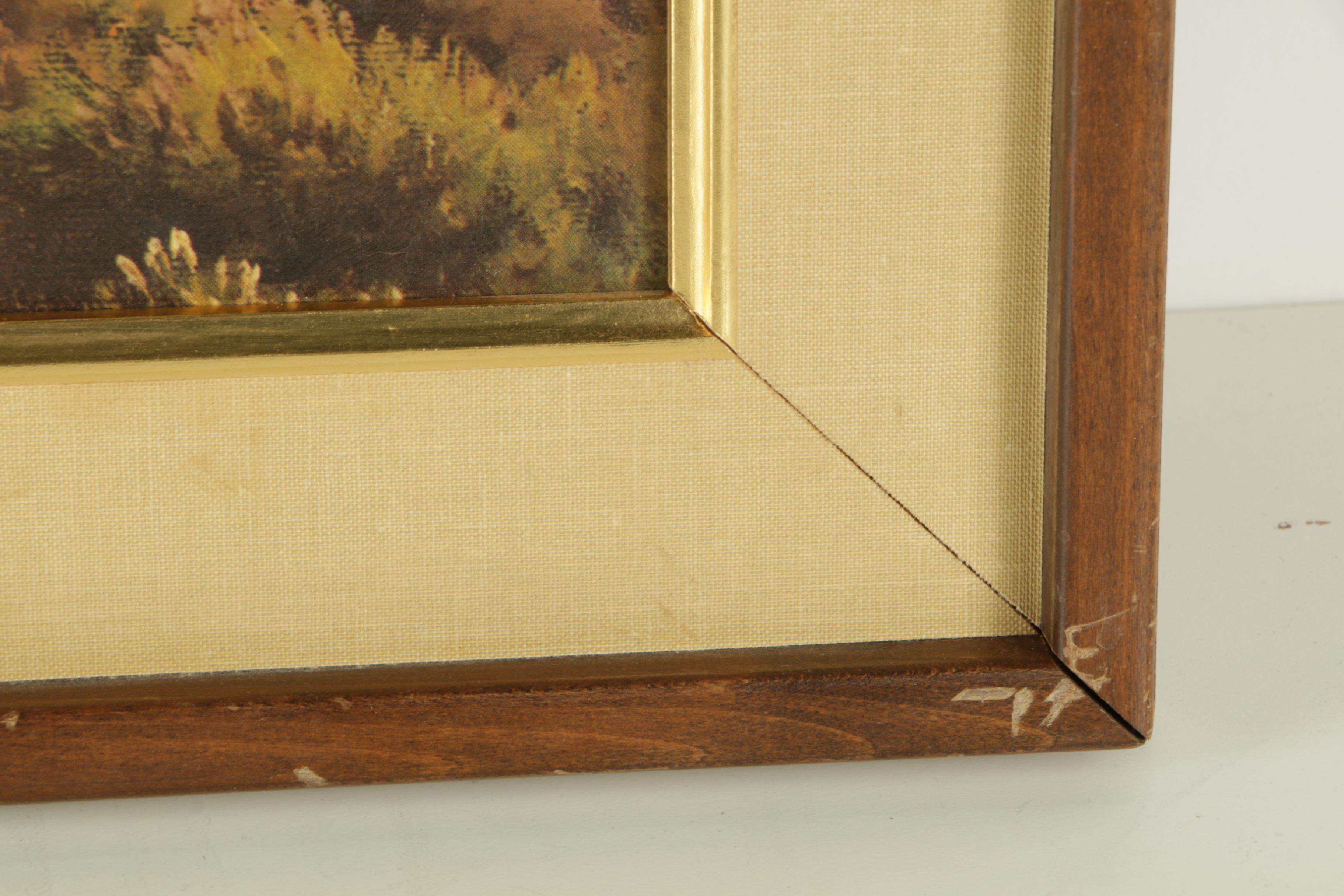 Offset Lithograph After Robert Wood Painting "Teton Lake"