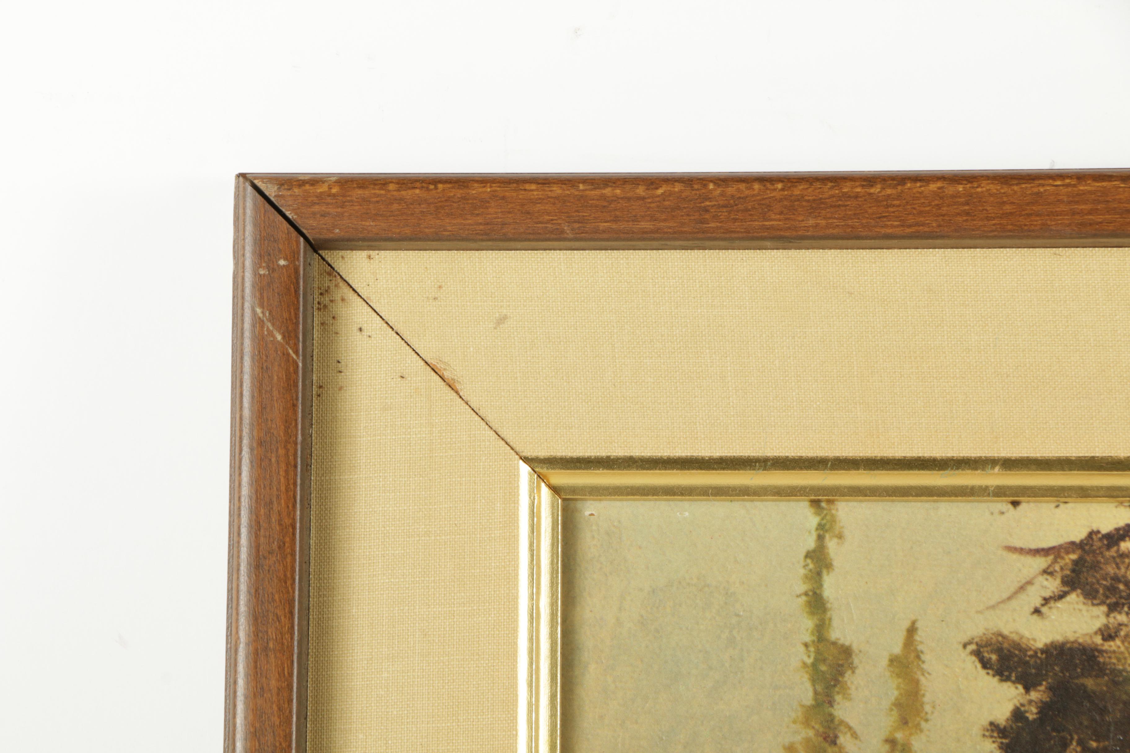 Offset Lithograph After Robert Wood Painting "Teton Lake"