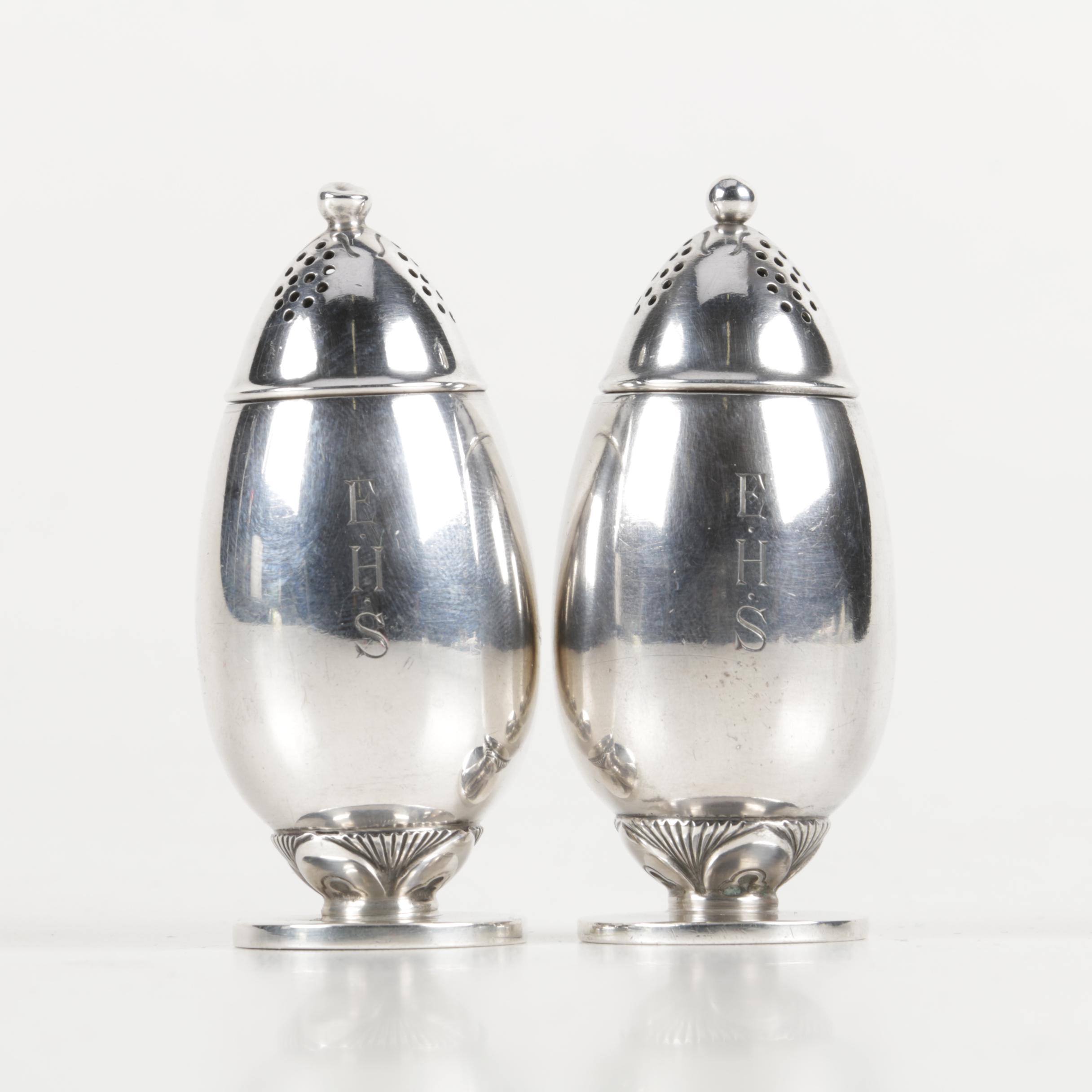 Georg Jensen "Cactus" Sterling Silver Salt and Pepper Shakers