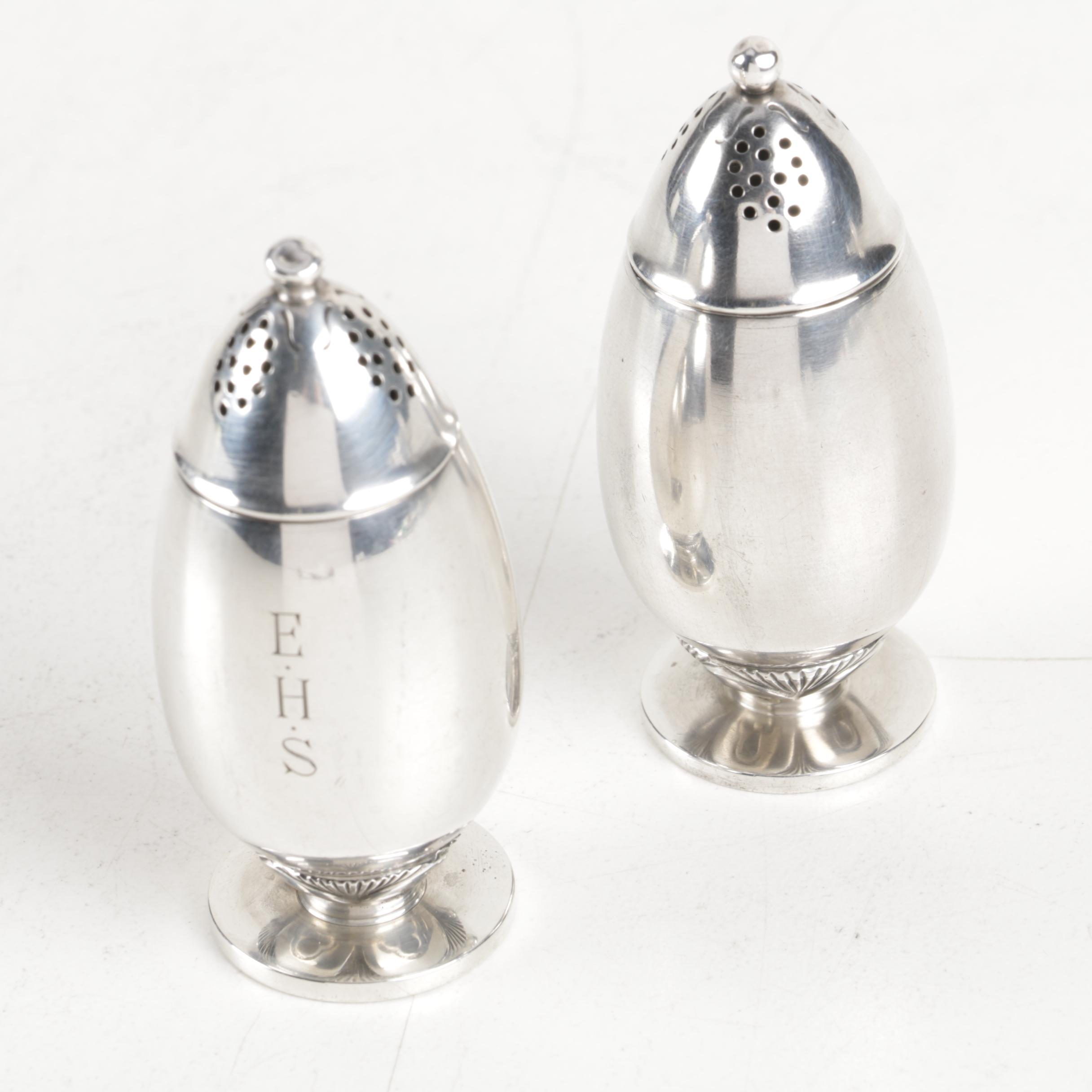 Georg Jensen "Cactus" Sterling Silver Salt and Pepper Shakers