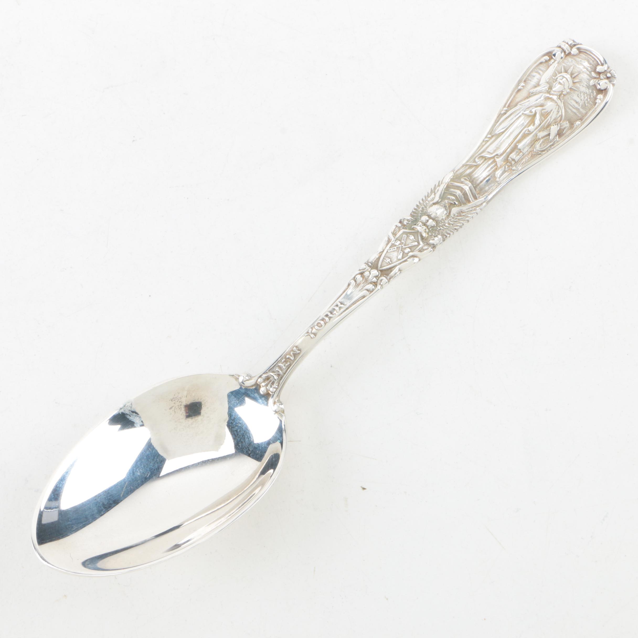 Tiffany & Co Sterling Silver New York City Souvenir Teaspoon