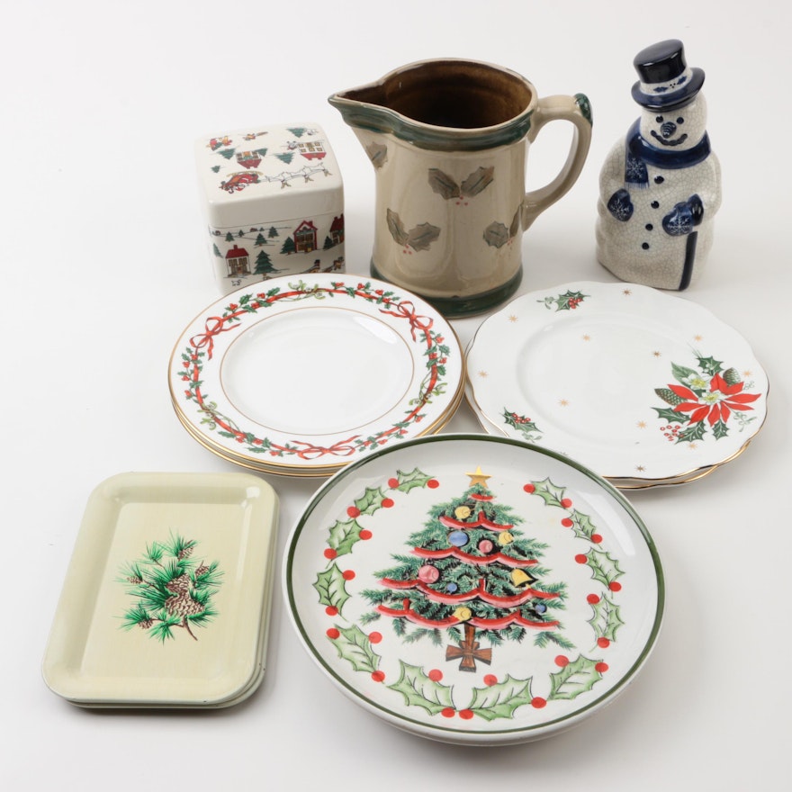 Seasonal Tableware and Décor Including Lefton and Royal Worcester
