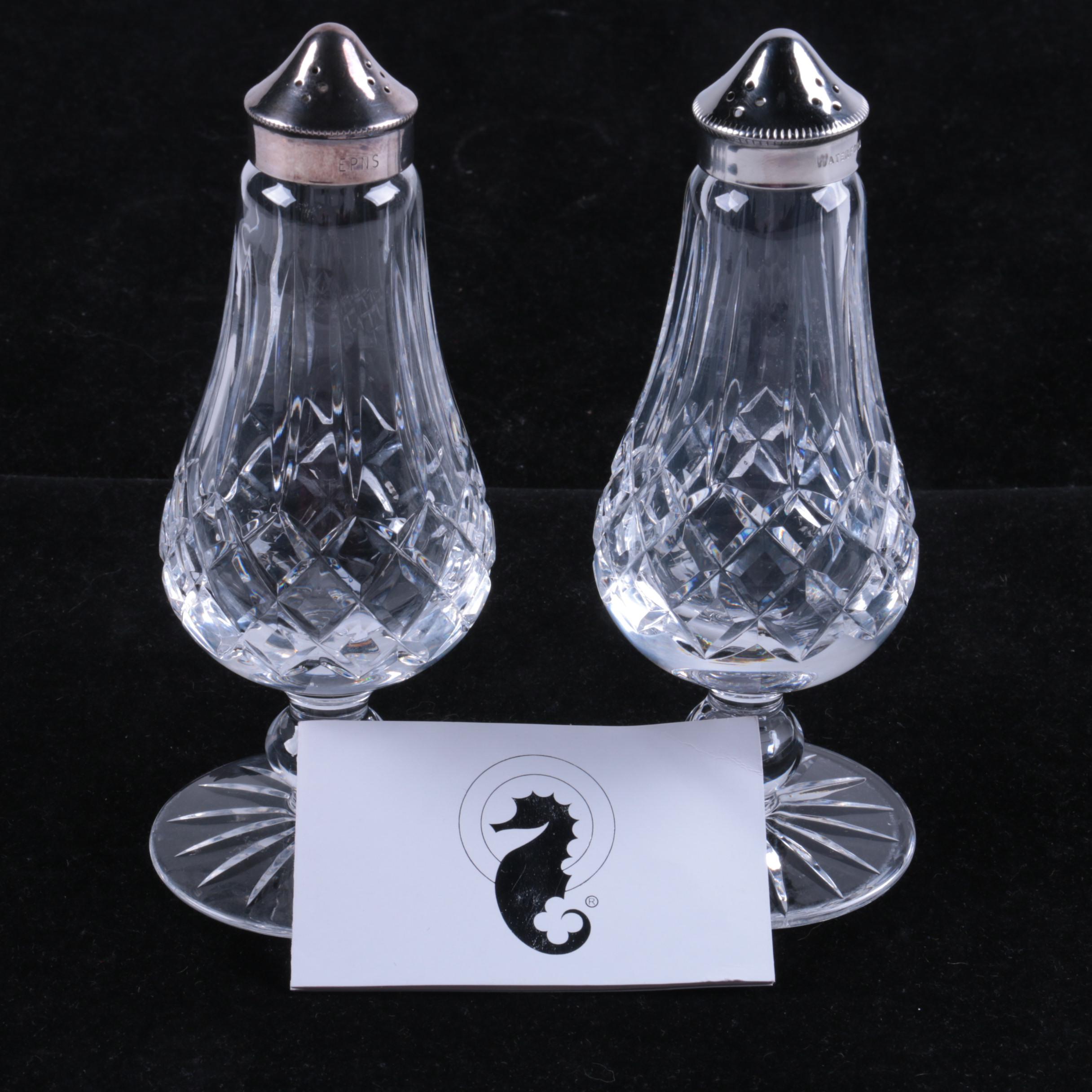 Waterford Crystal "Lismore" Salt and Pepper Shakers