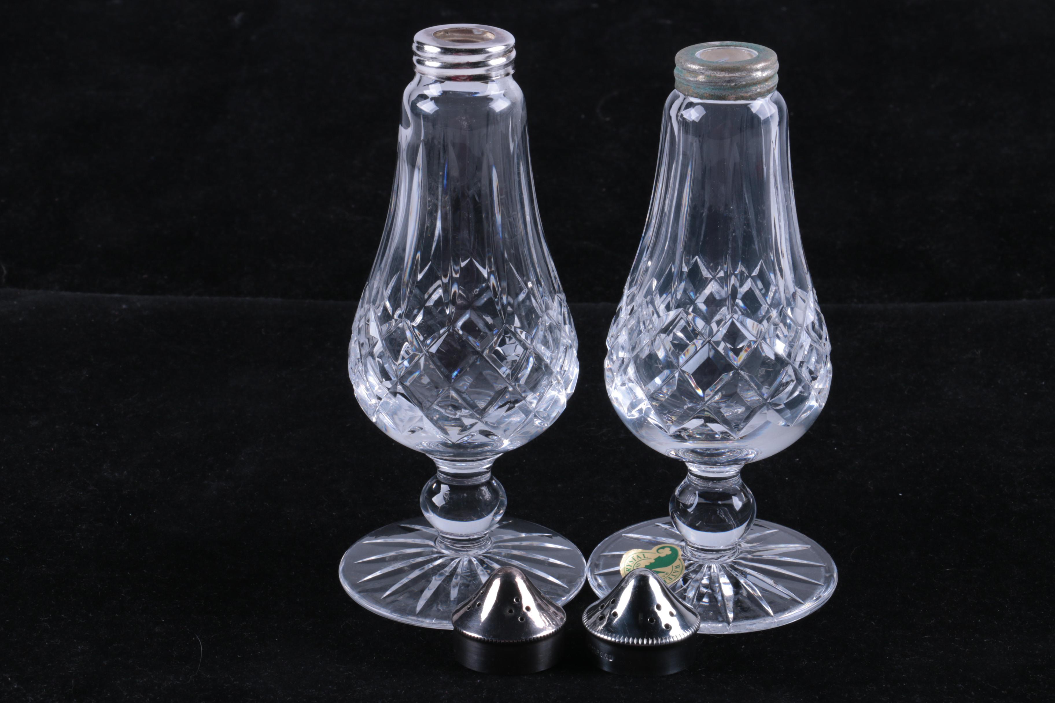 Waterford Crystal "Lismore" Salt and Pepper Shakers