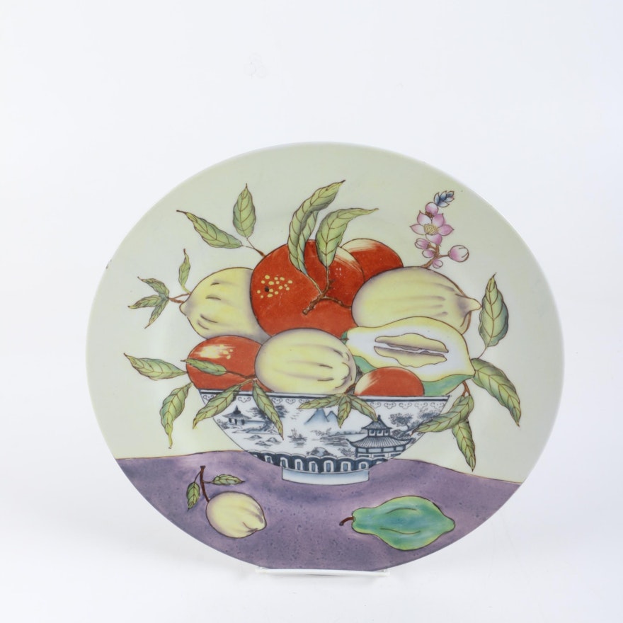 Hand-Painted Chinese Porcelain Plate