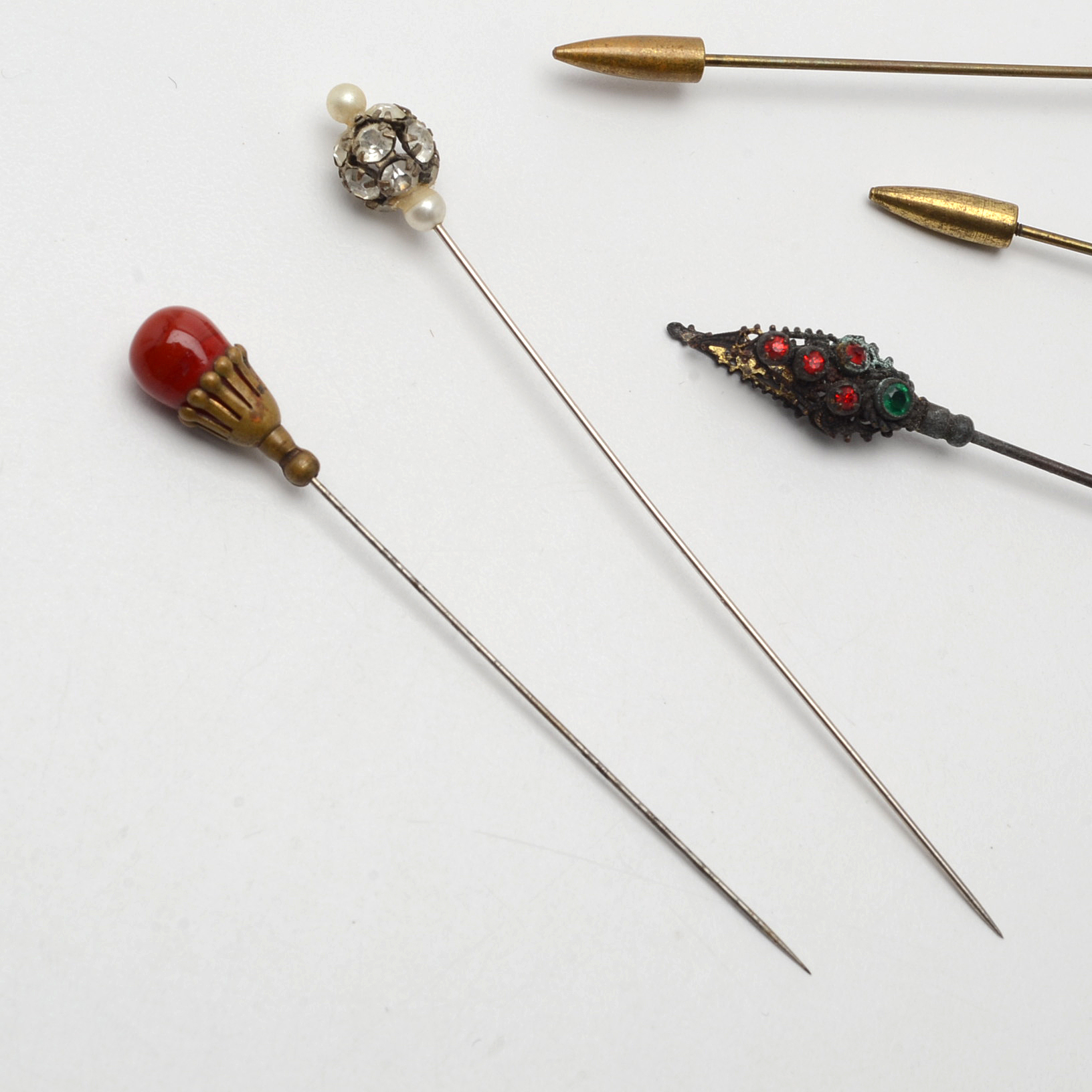 Assortment of Antique and Vintage Hat Pins and Stick Pins