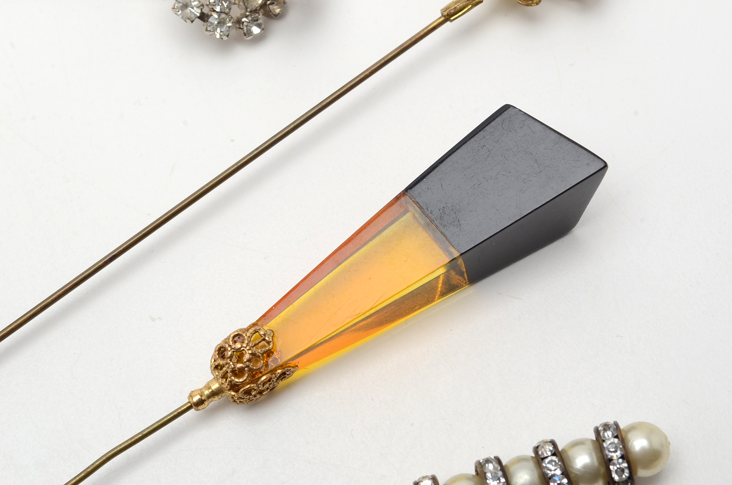 Assortment of Antique and Vintage Hat Pins and Stick Pins