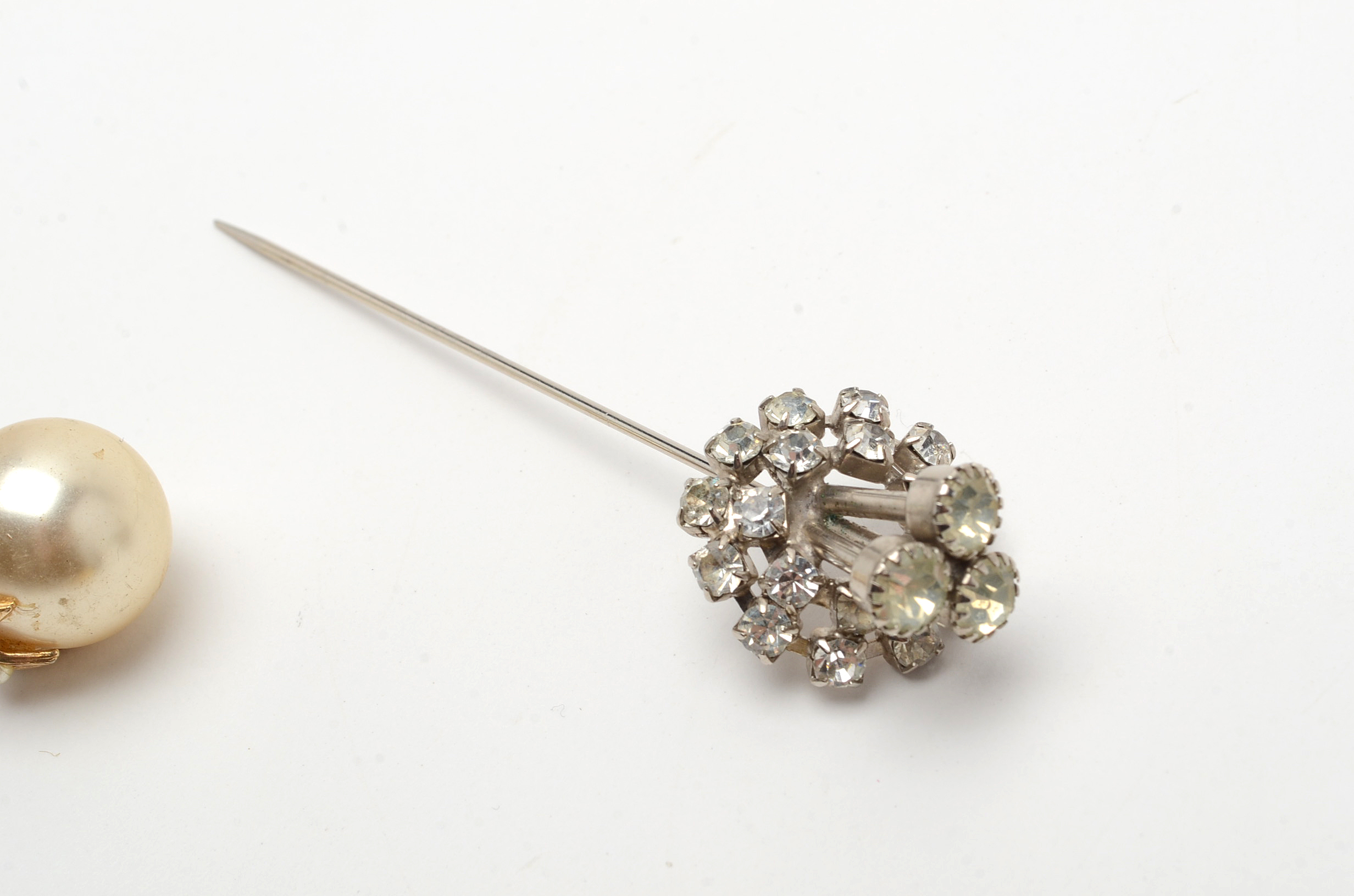 Assortment of Antique and Vintage Hat Pins and Stick Pins