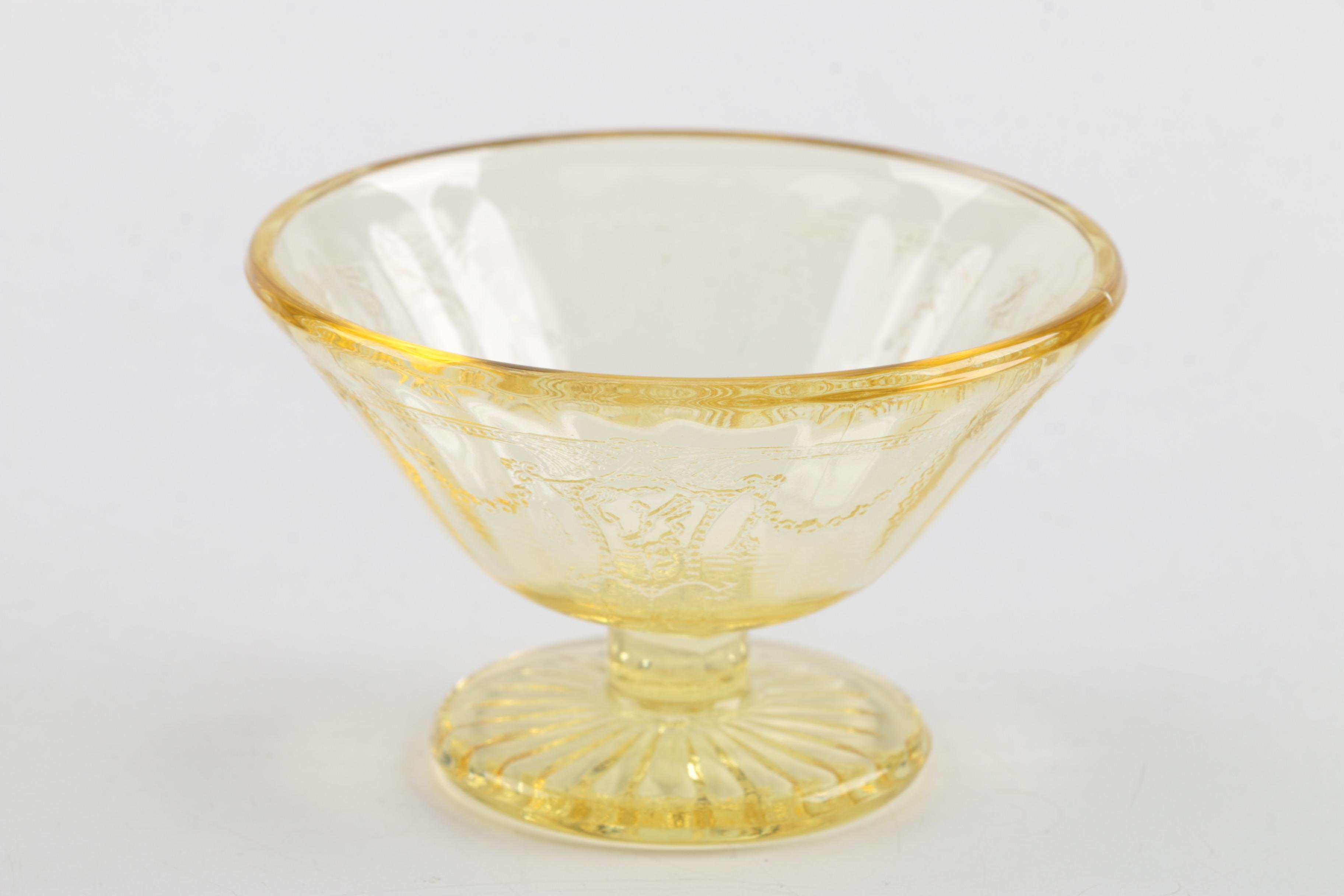 Miniature Antique Yellow Depression Glass Tableware