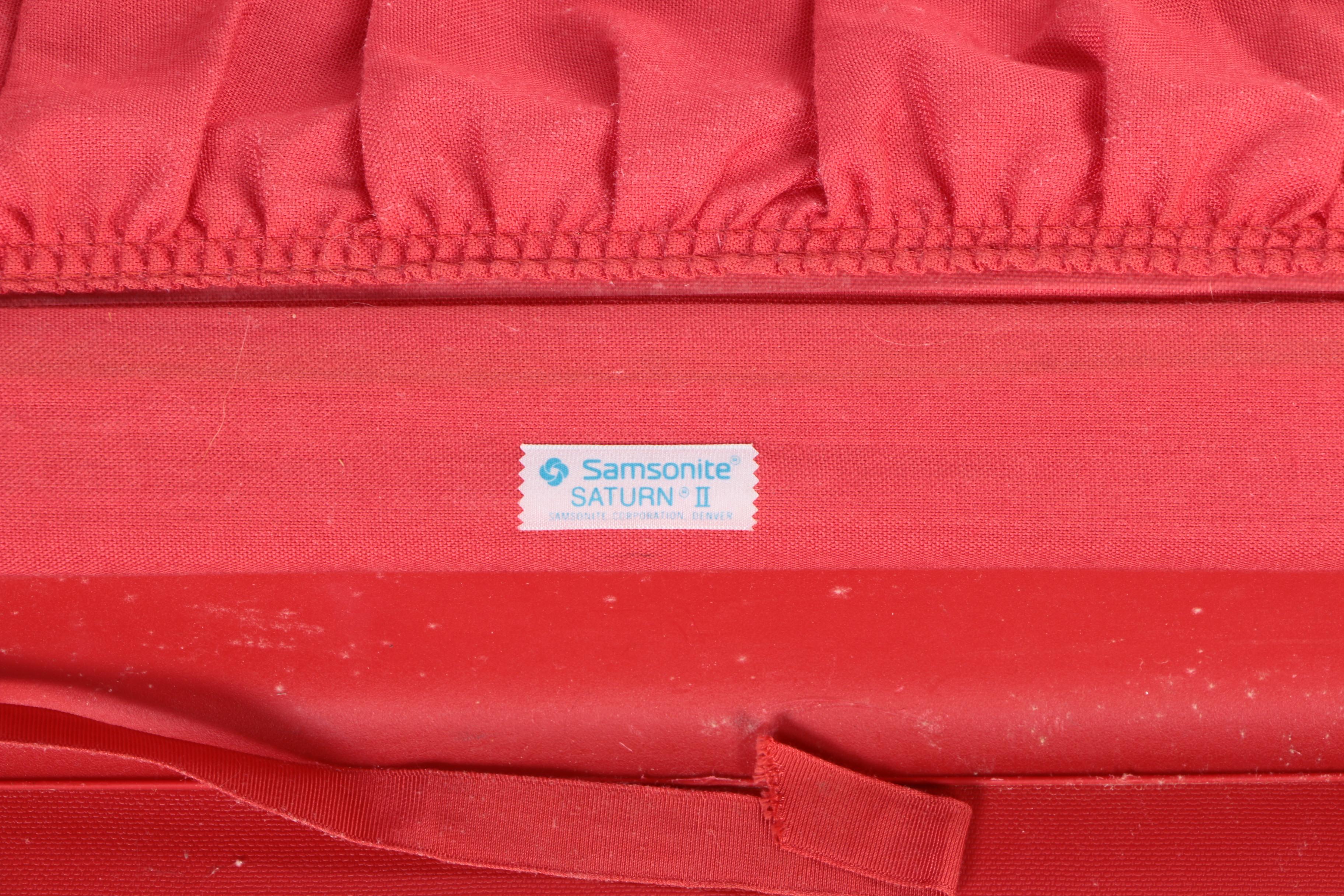 Vintage Samsonite Red Luggage Set