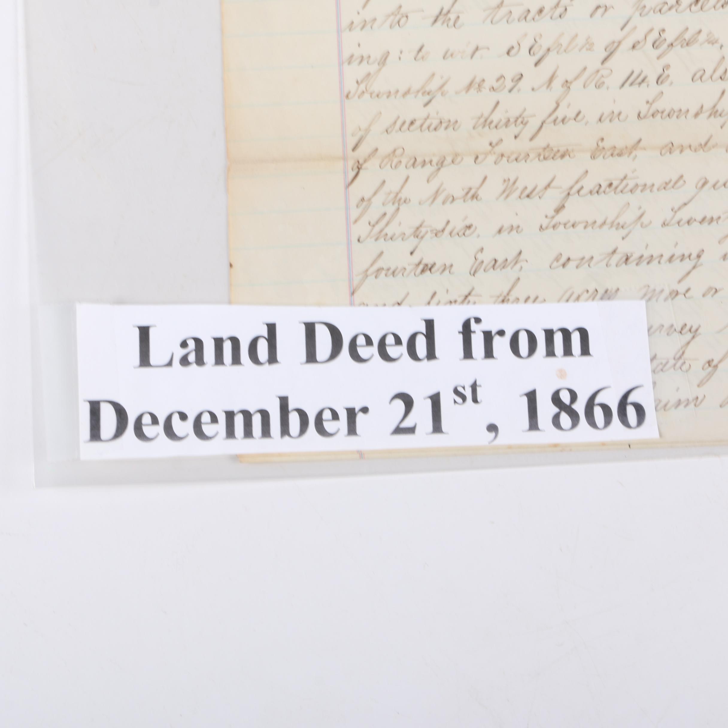 Antique Missouri Land Deeds
