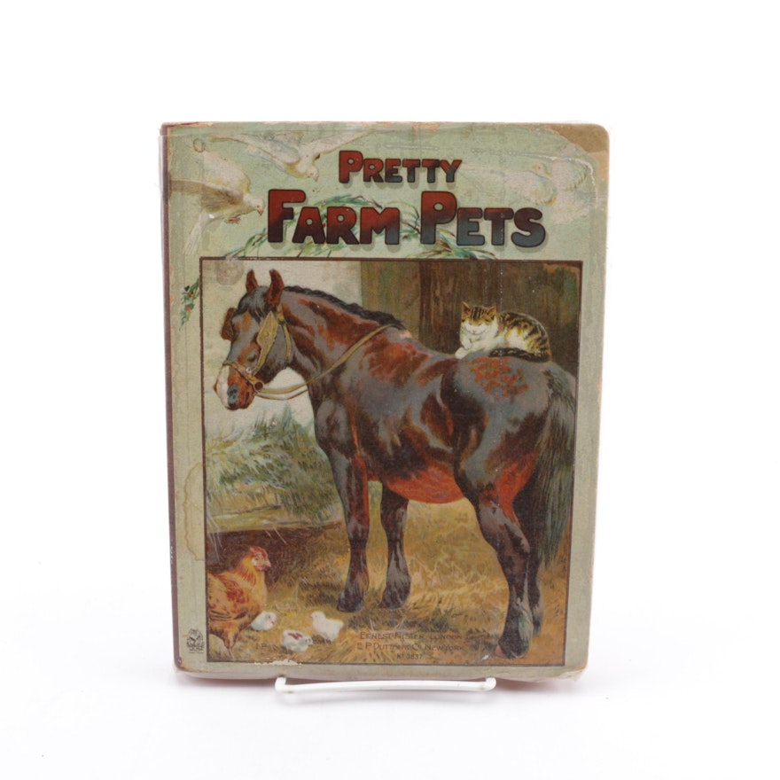 Antique "Pretty Farm Pets" by Helena Maguire Children's Book