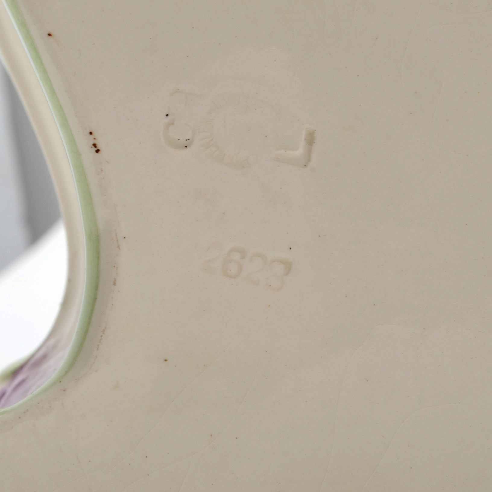 Antique Royal Bonn Porcelain "La Rita" Mantel Clock with Waterbury Movement