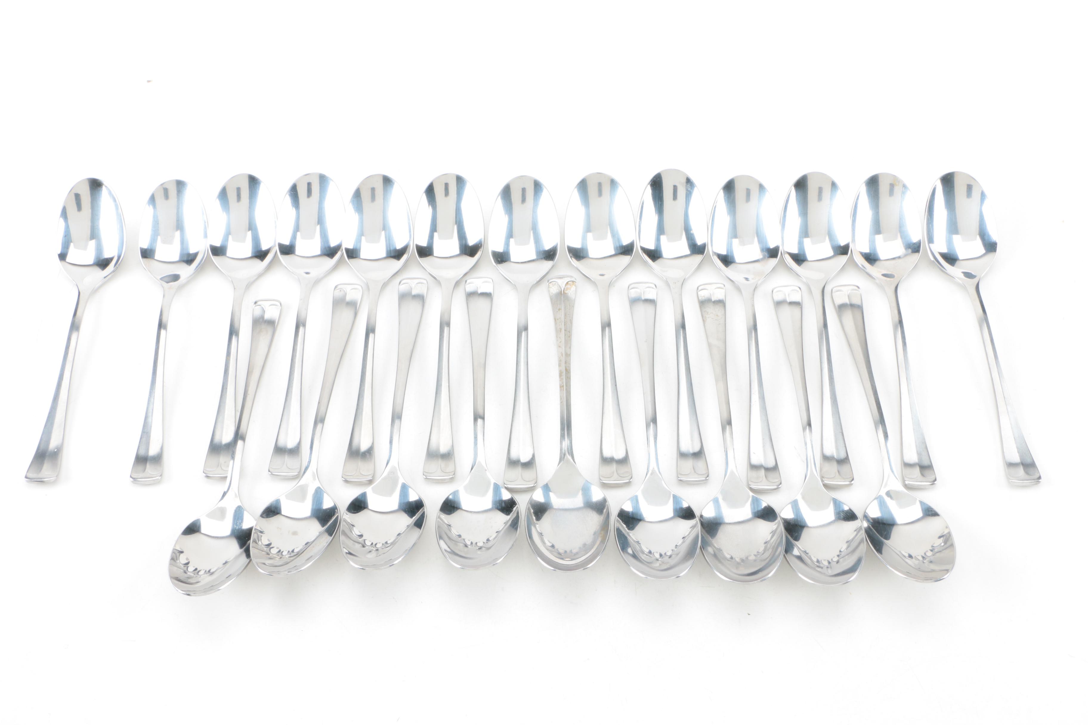 Ekco Enterna "Colonial Richmond" Stainless Steel Flatware and Additional Knives