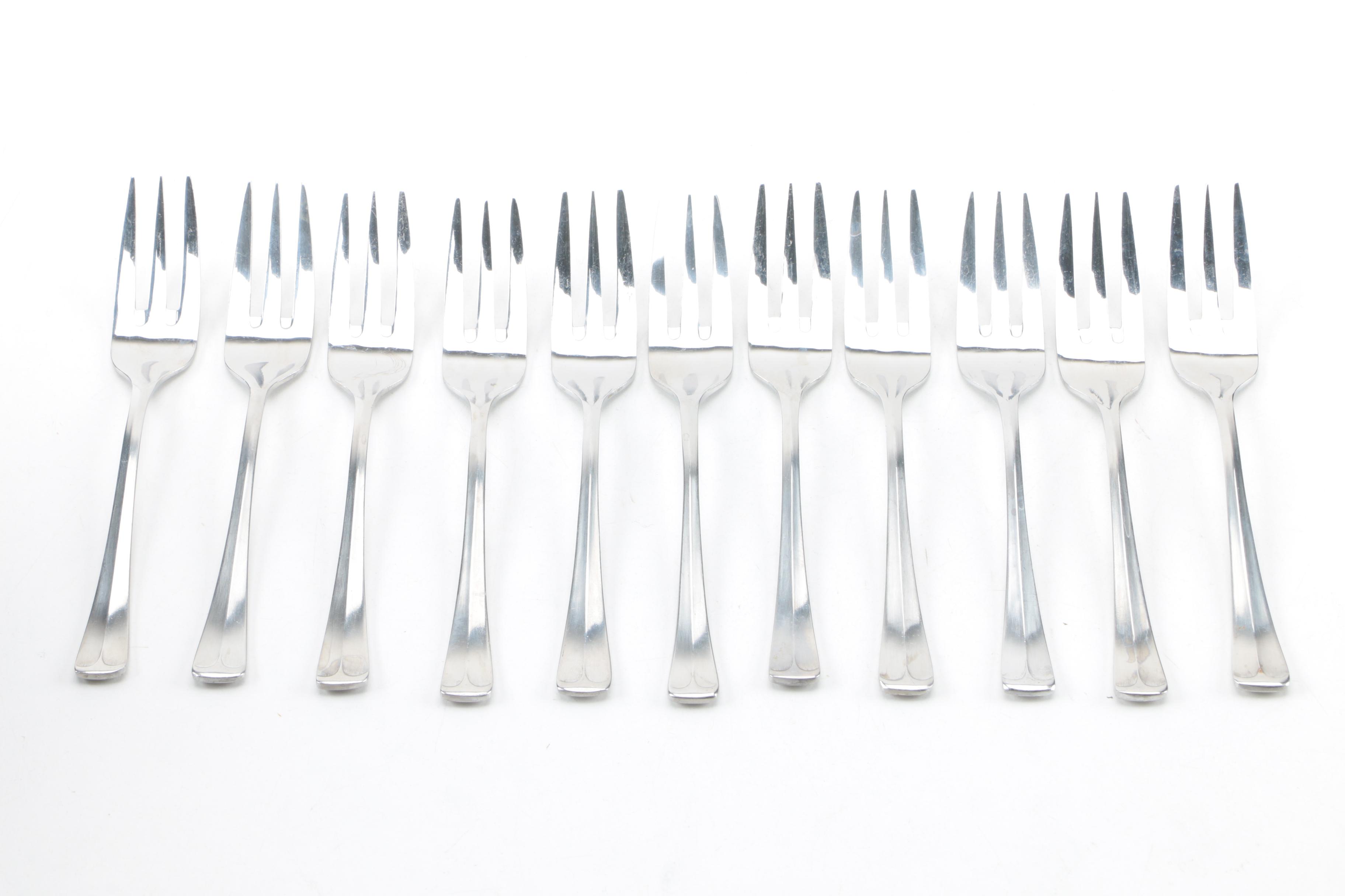 Ekco Enterna "Colonial Richmond" Stainless Steel Flatware and Additional Knives