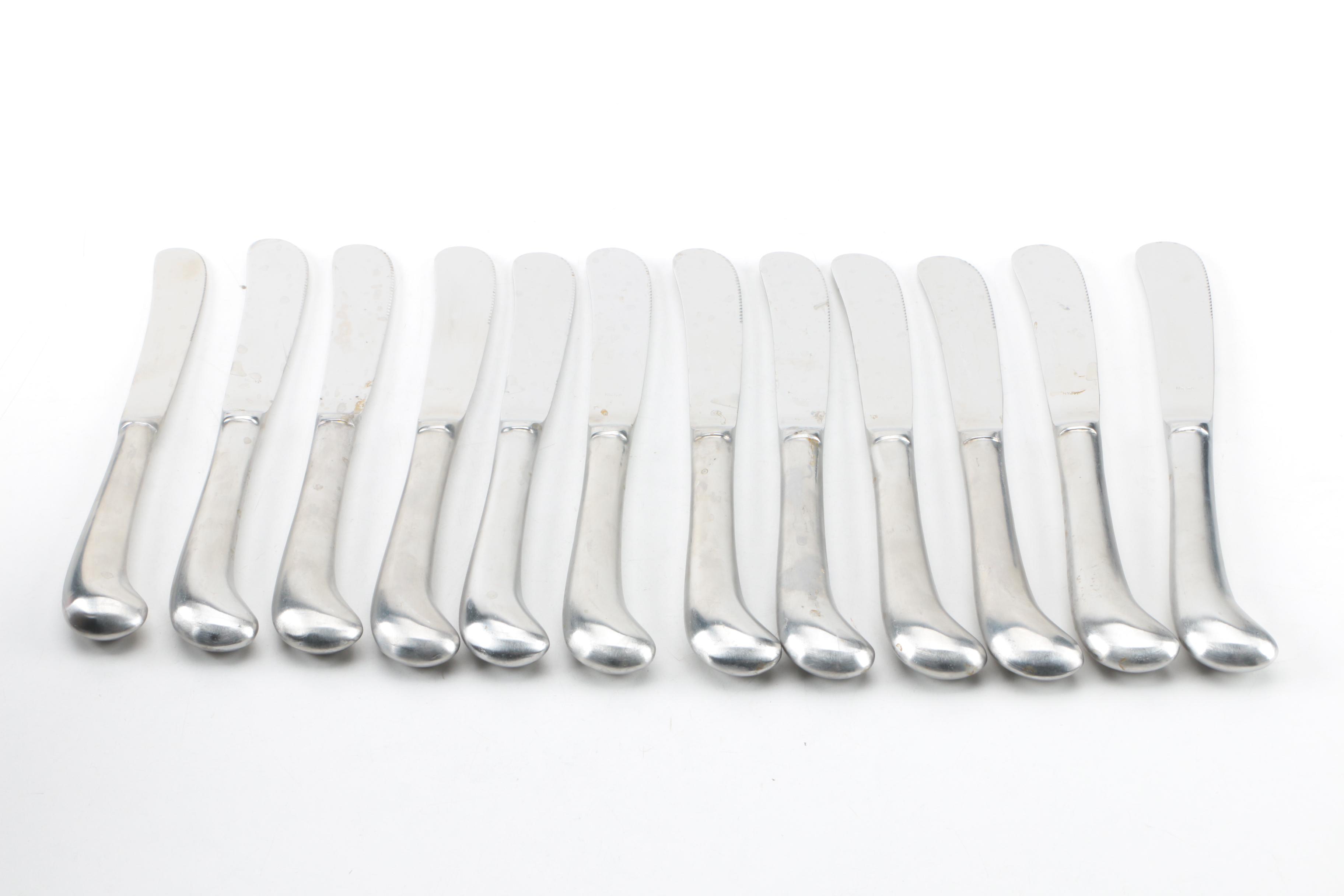 Ekco Enterna "Colonial Richmond" Stainless Steel Flatware and Additional Knives