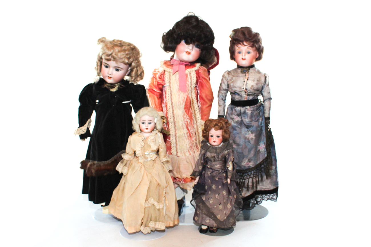 Heubach, Walkure, and Handwerk Porcelain Dolls