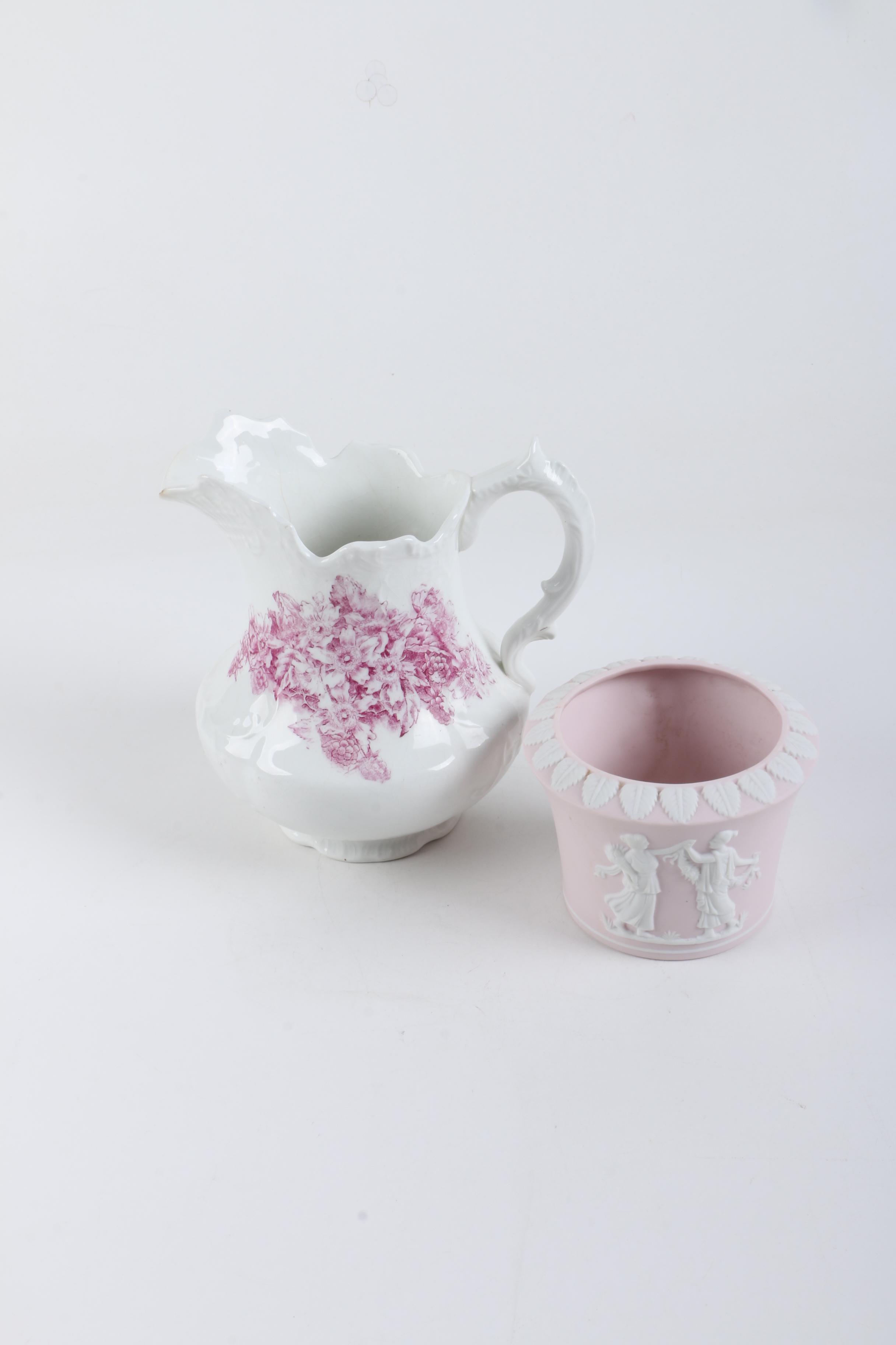 Antique Ford China Company "Wyandot" Pitcher