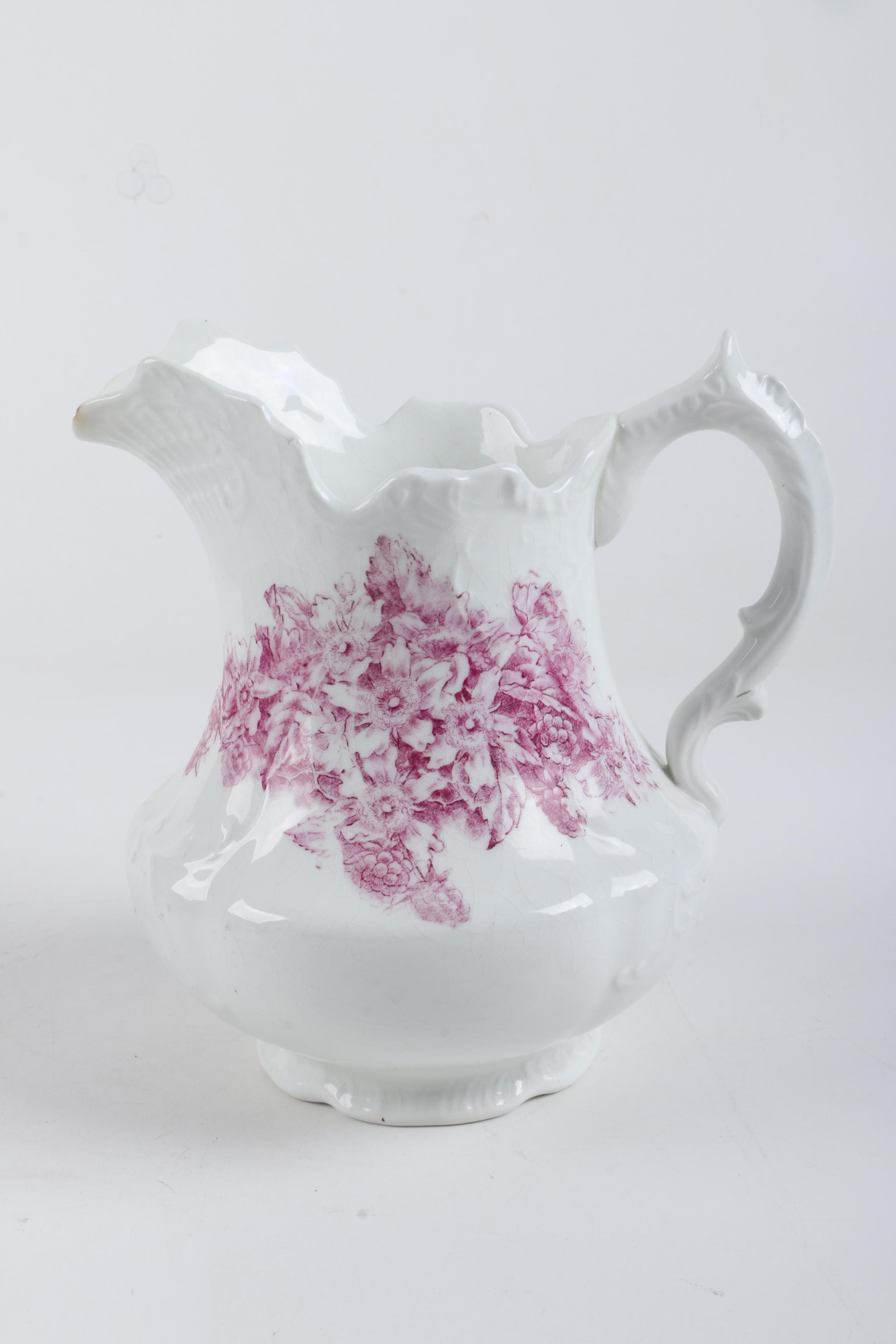 Antique Ford China Company "Wyandot" Pitcher