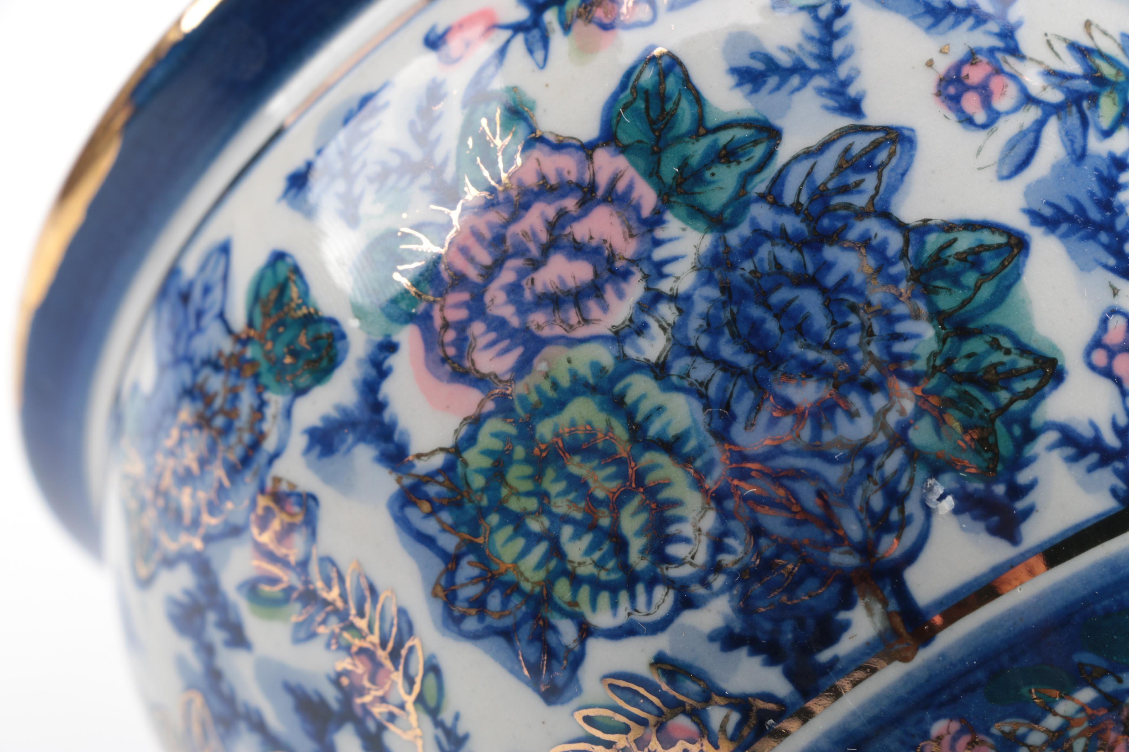 Chinoiserie Miniature Ceramic Jardinieres