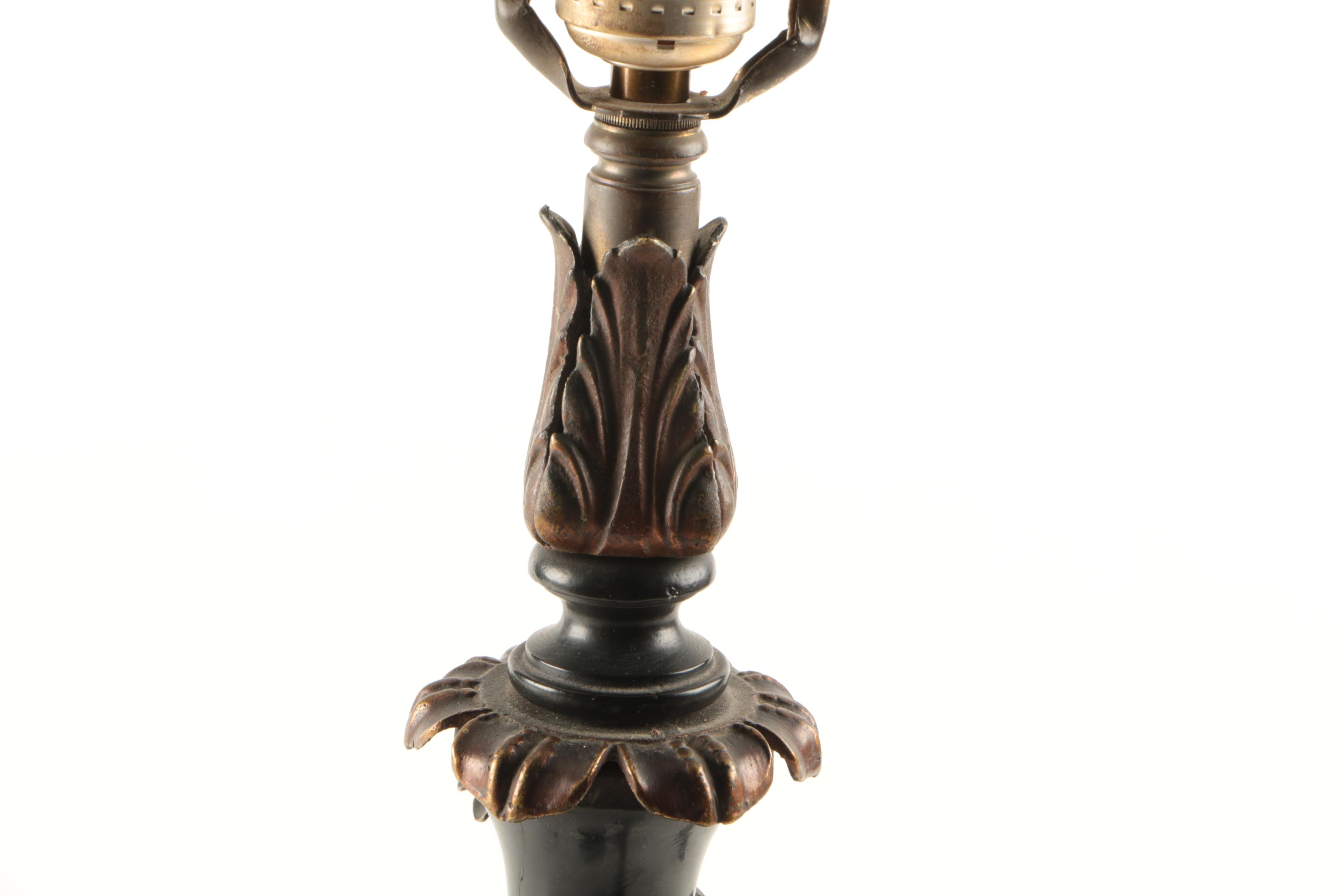 Vintage Brass and Ceramic Table Lamp