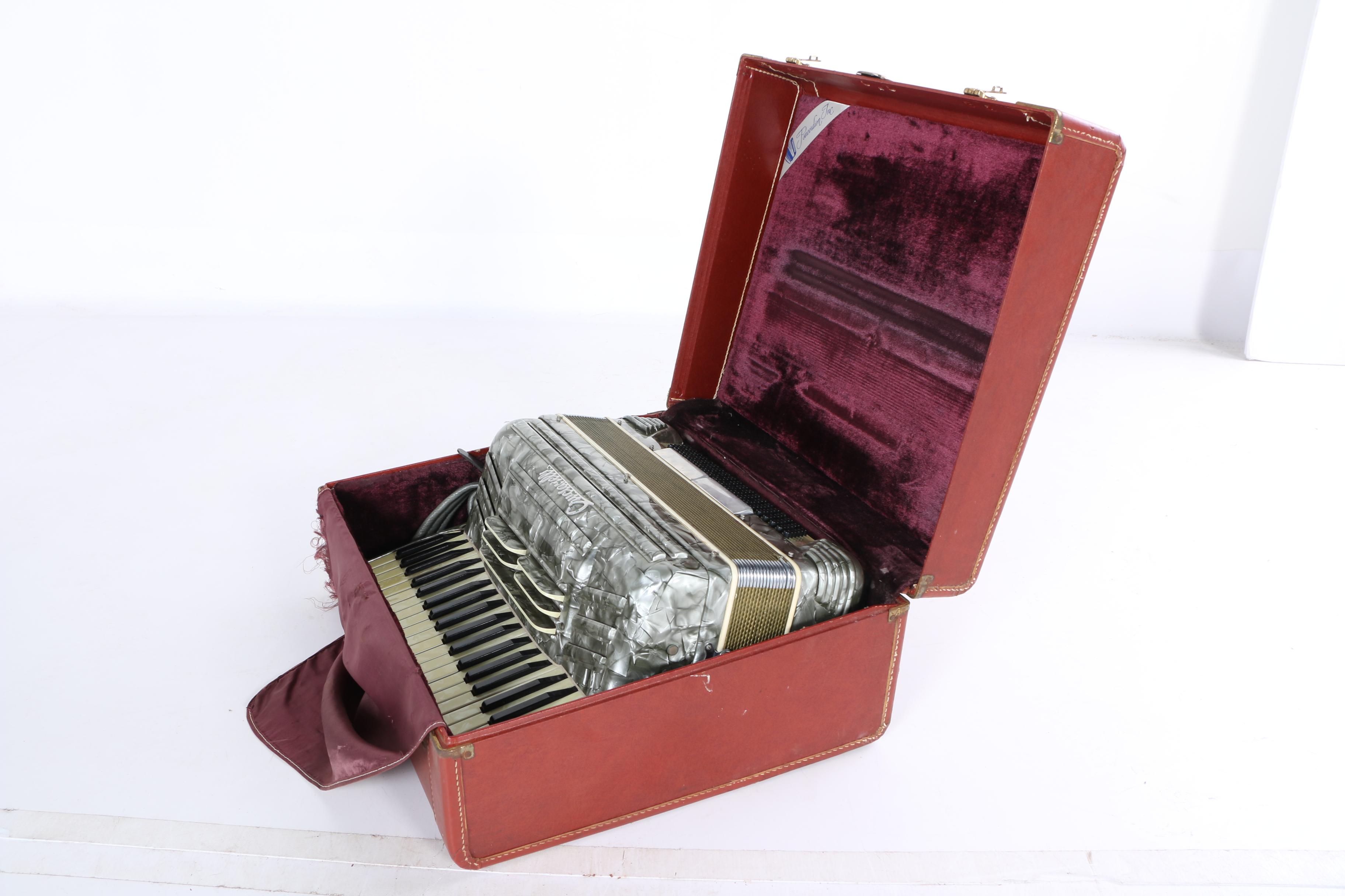 Vintage Crucianelli Pancordion Accordion with Case