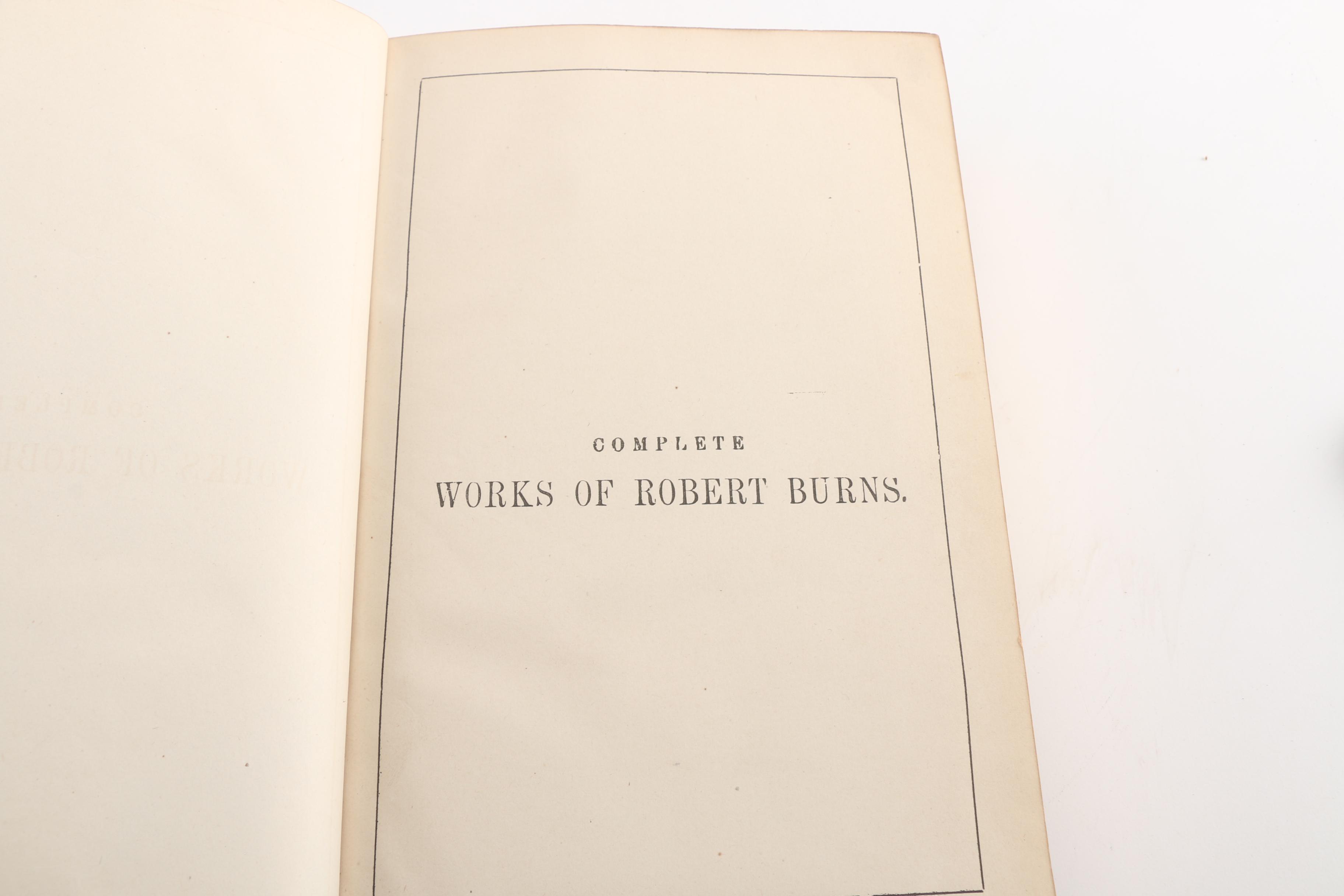 1876 "Complete Works of Robert Burns" Illustrated Edition