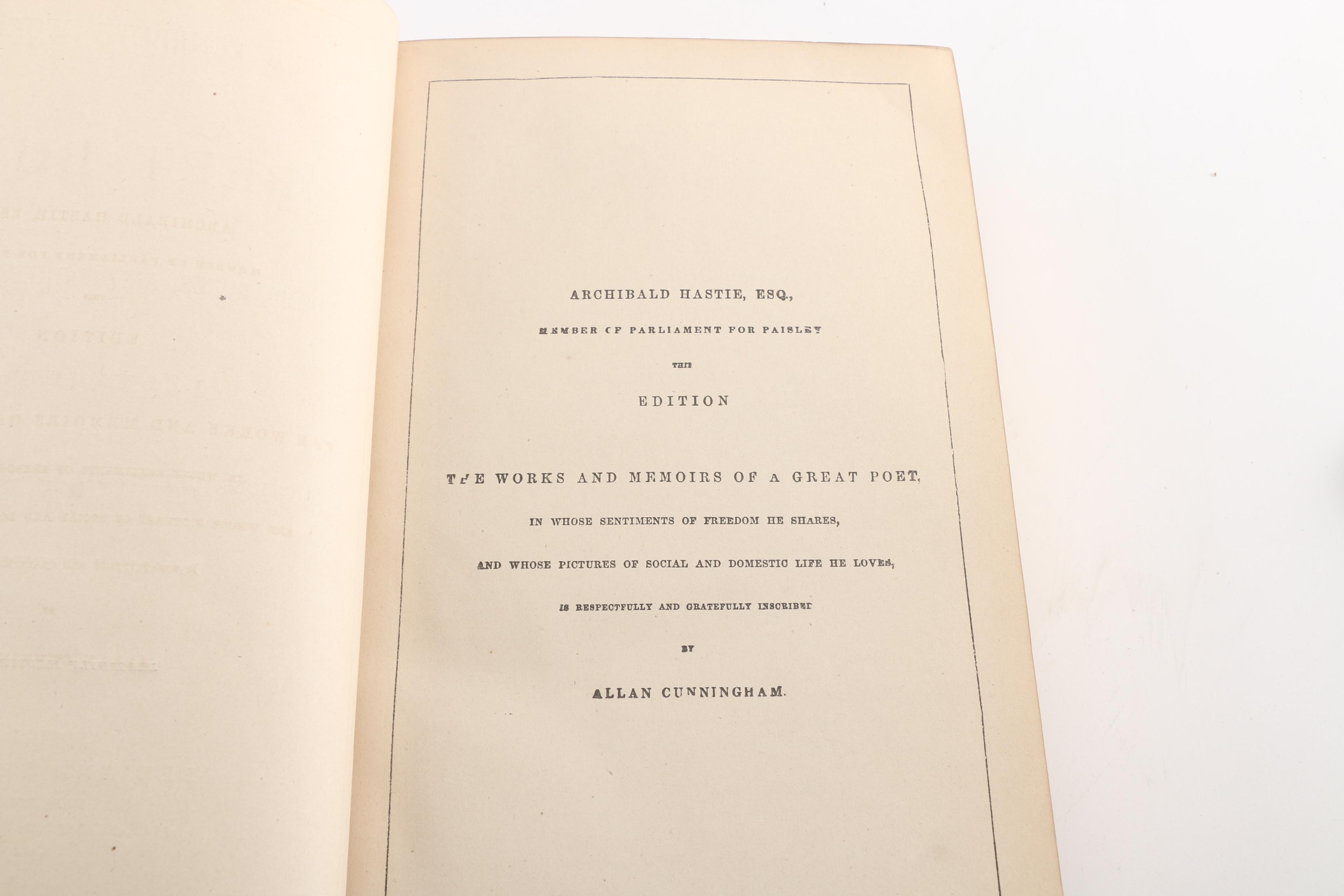 1876 "Complete Works of Robert Burns" Illustrated Edition