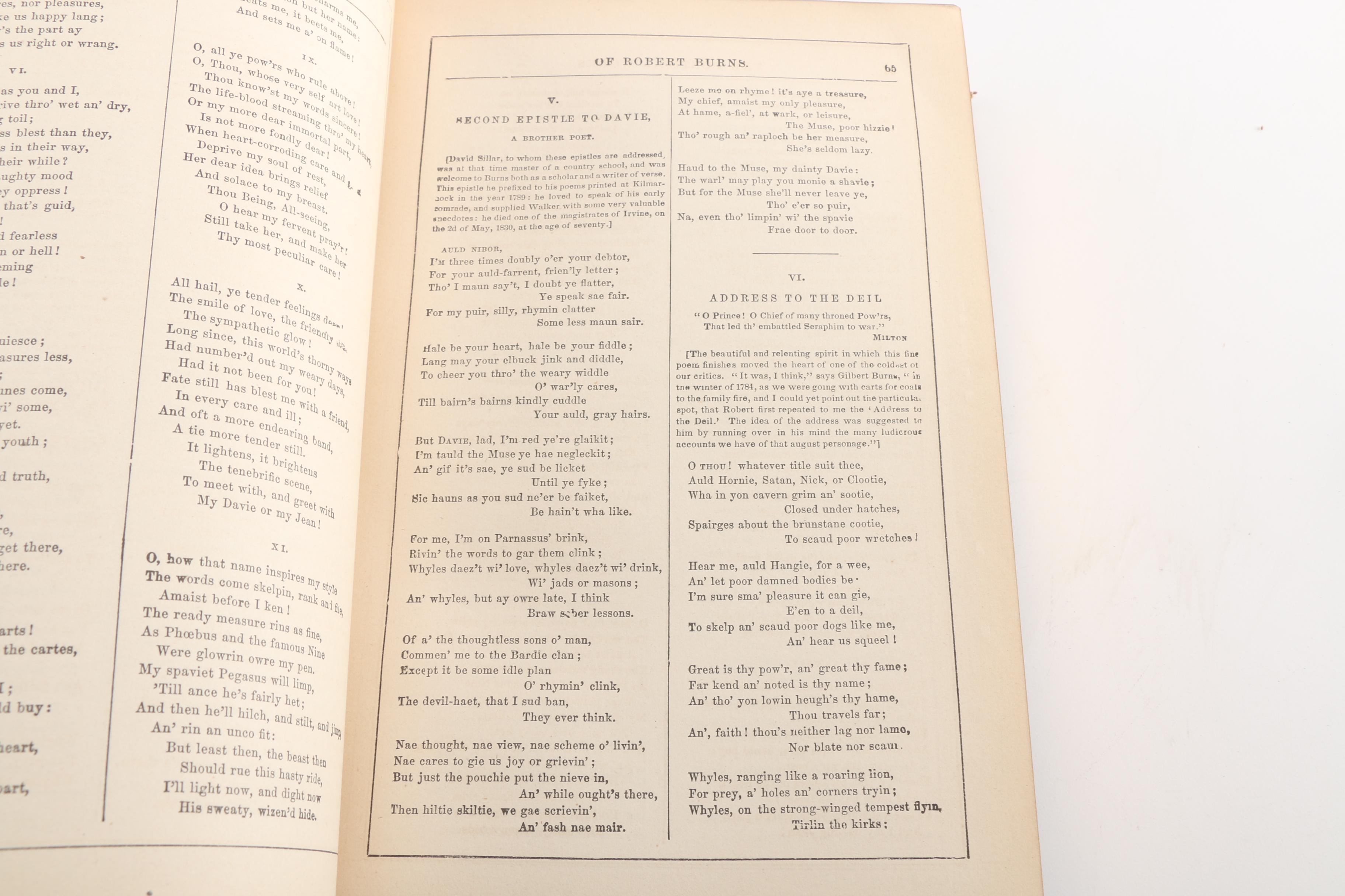 1876 "Complete Works of Robert Burns" Illustrated Edition