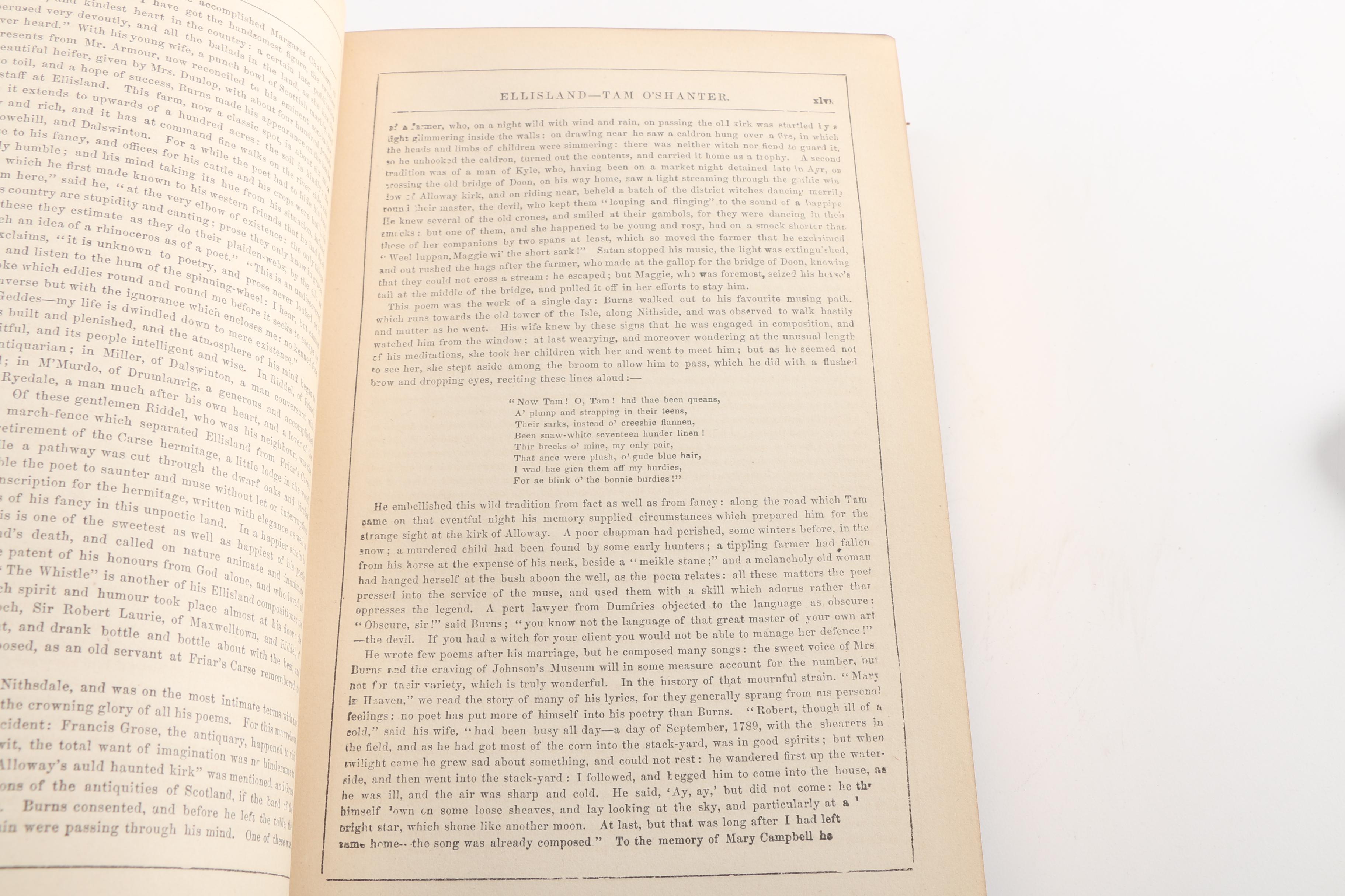 1876 "Complete Works of Robert Burns" Illustrated Edition