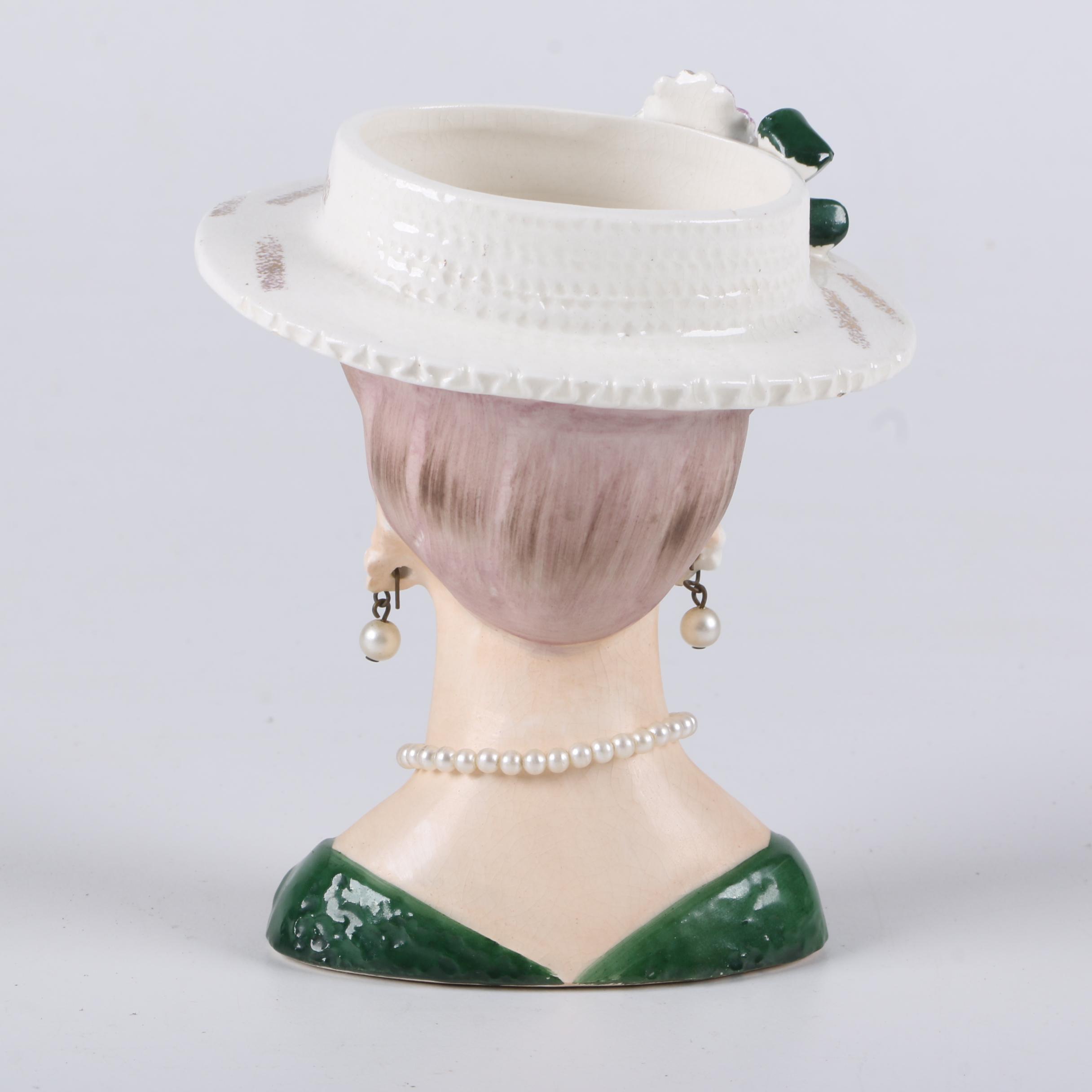 Vintage "Lady Head" Vases Including Napcoware and Sonsco