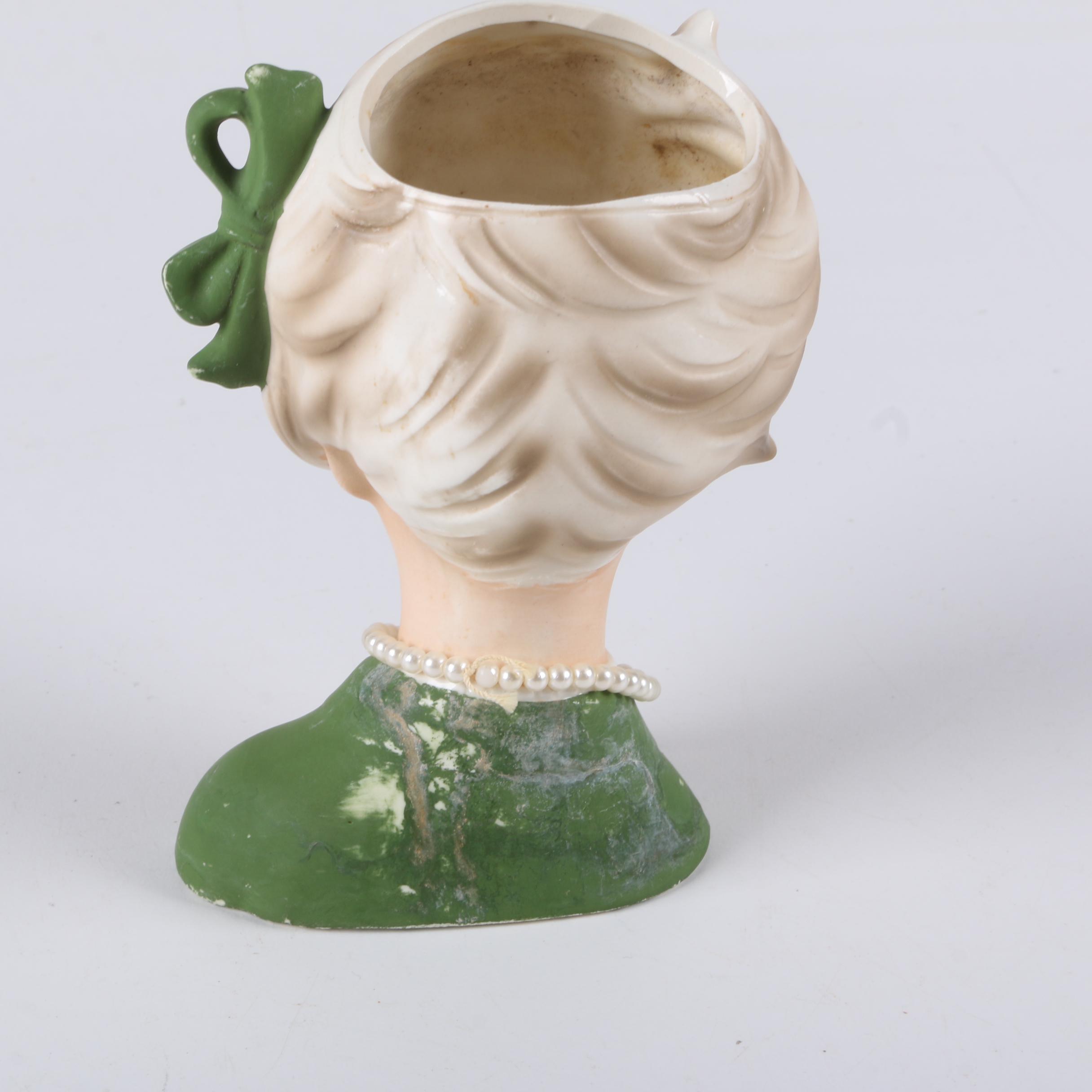 Vintage "Lady Head" Vases Including Napcoware and Sonsco
