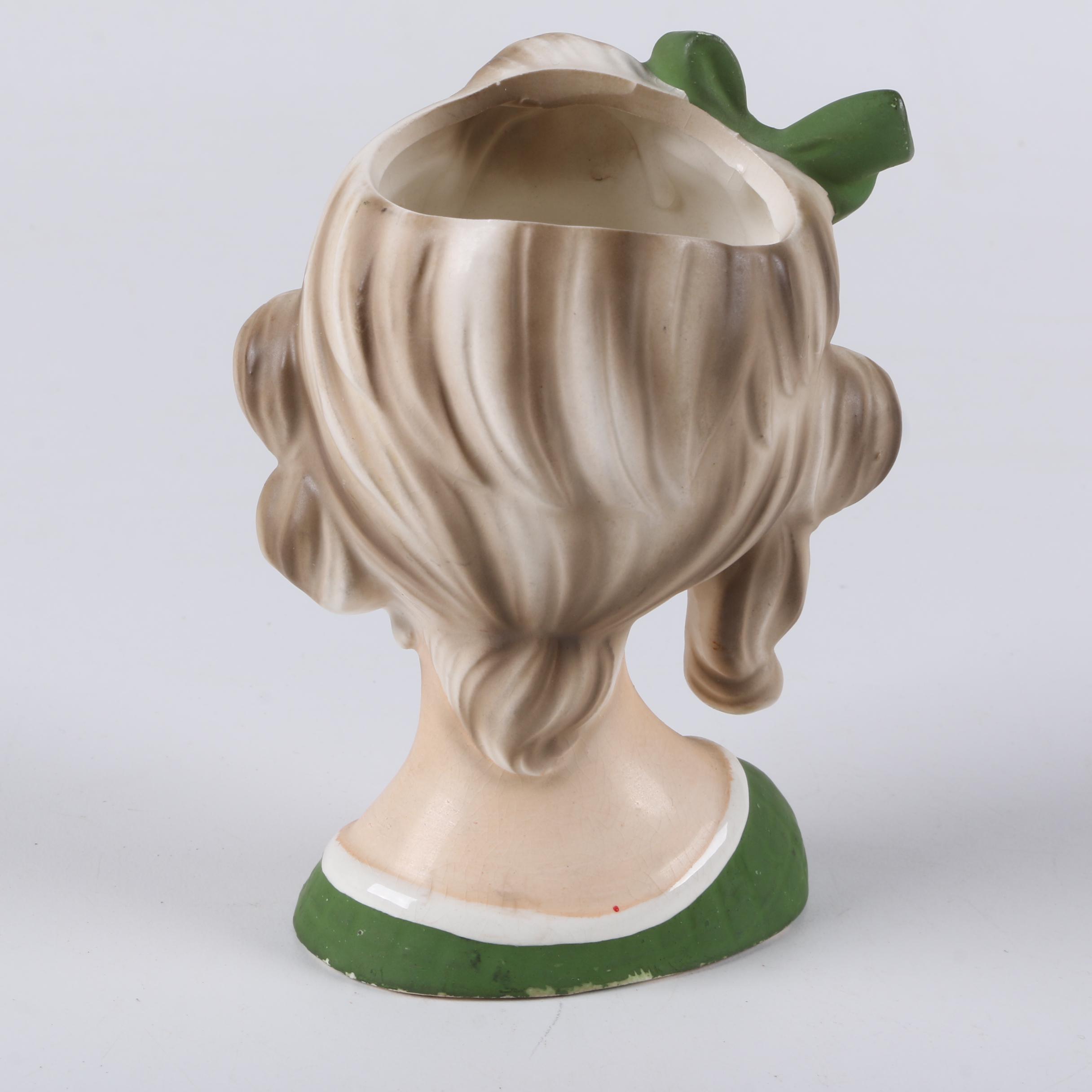 Vintage "Lady Head" Vases Including Napcoware and Sonsco