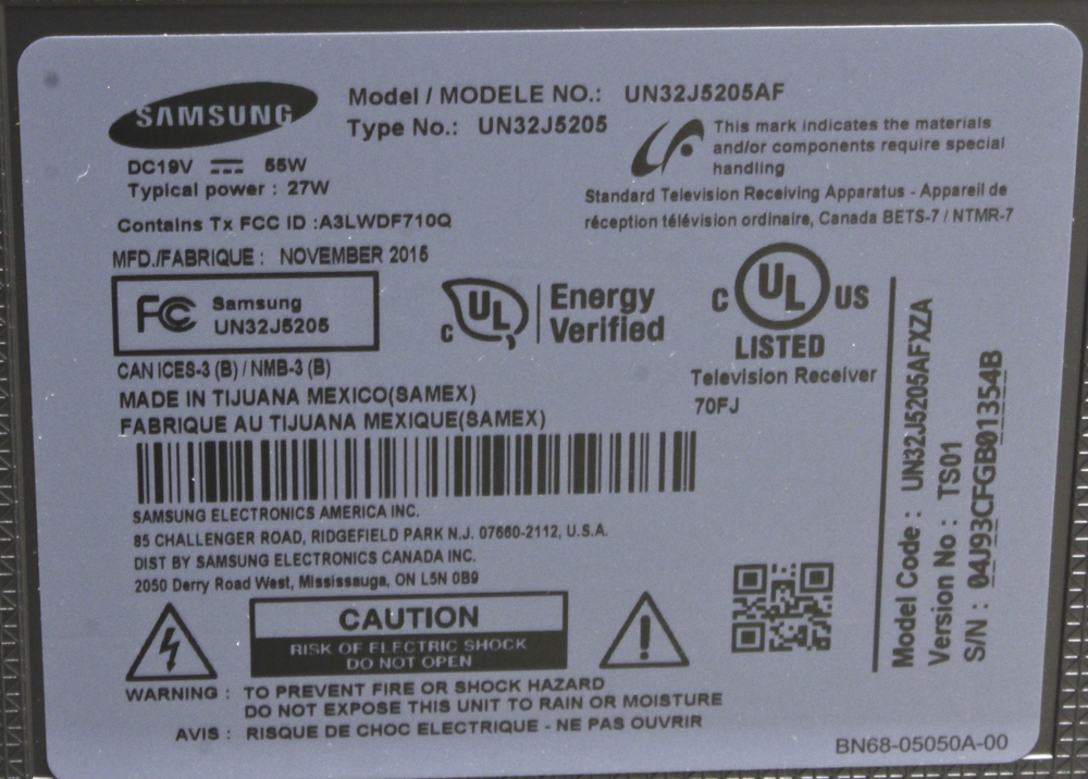 Samsung 31" Flat Screen Television