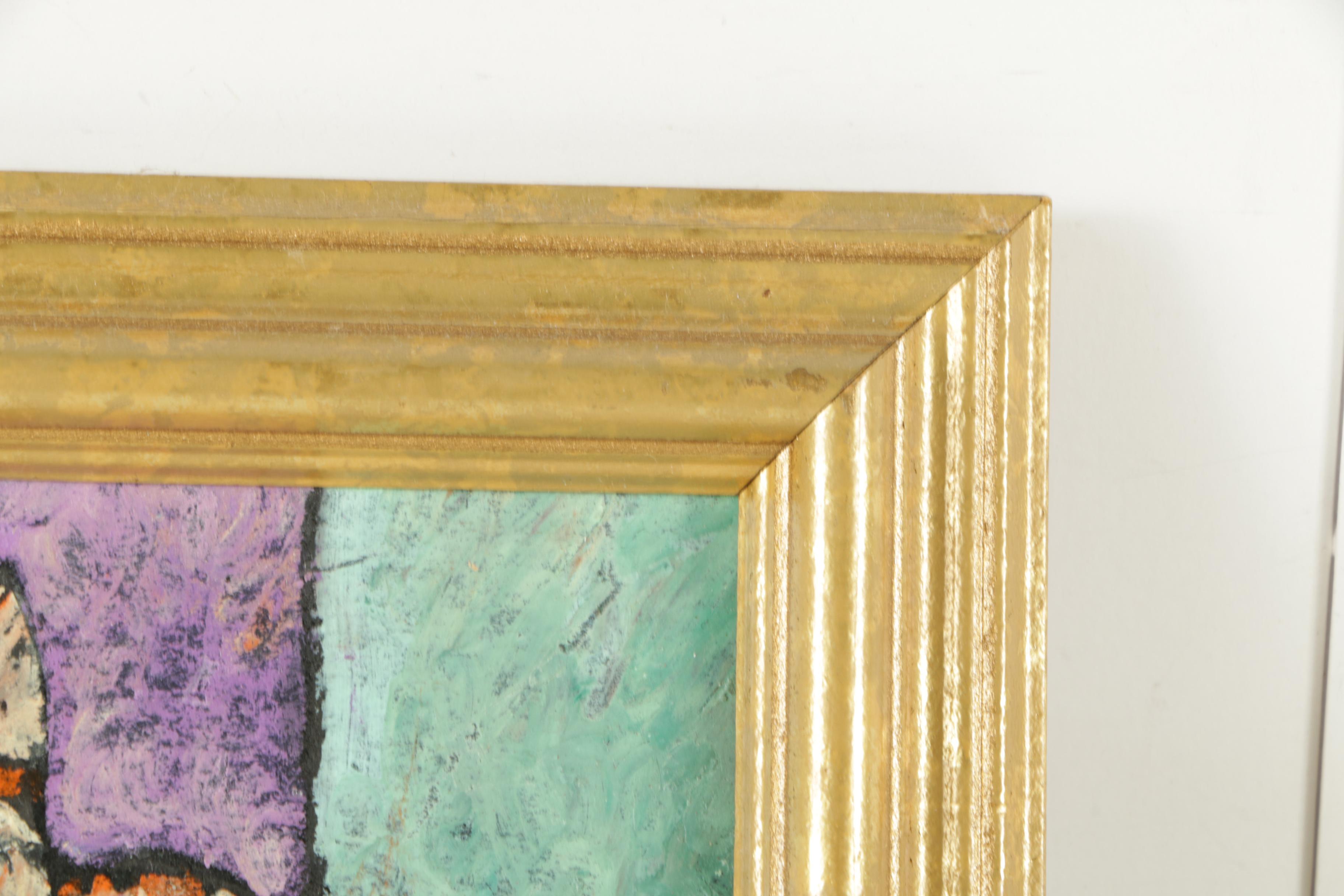 P. Nash Acrylic Paintings of Cats on Panel