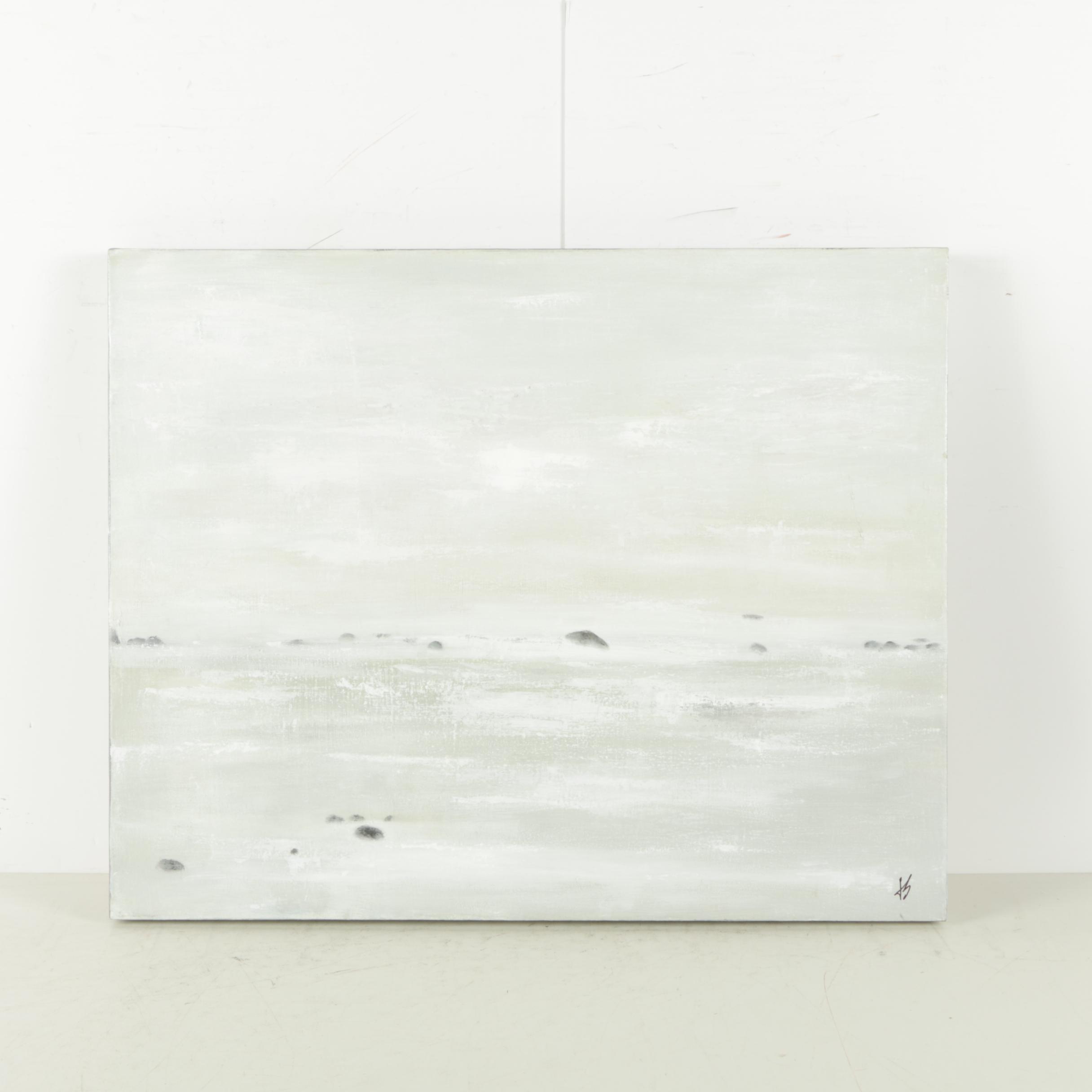 Jacqueline Saporiti Acrylic on Canvas Minimalist Landscape