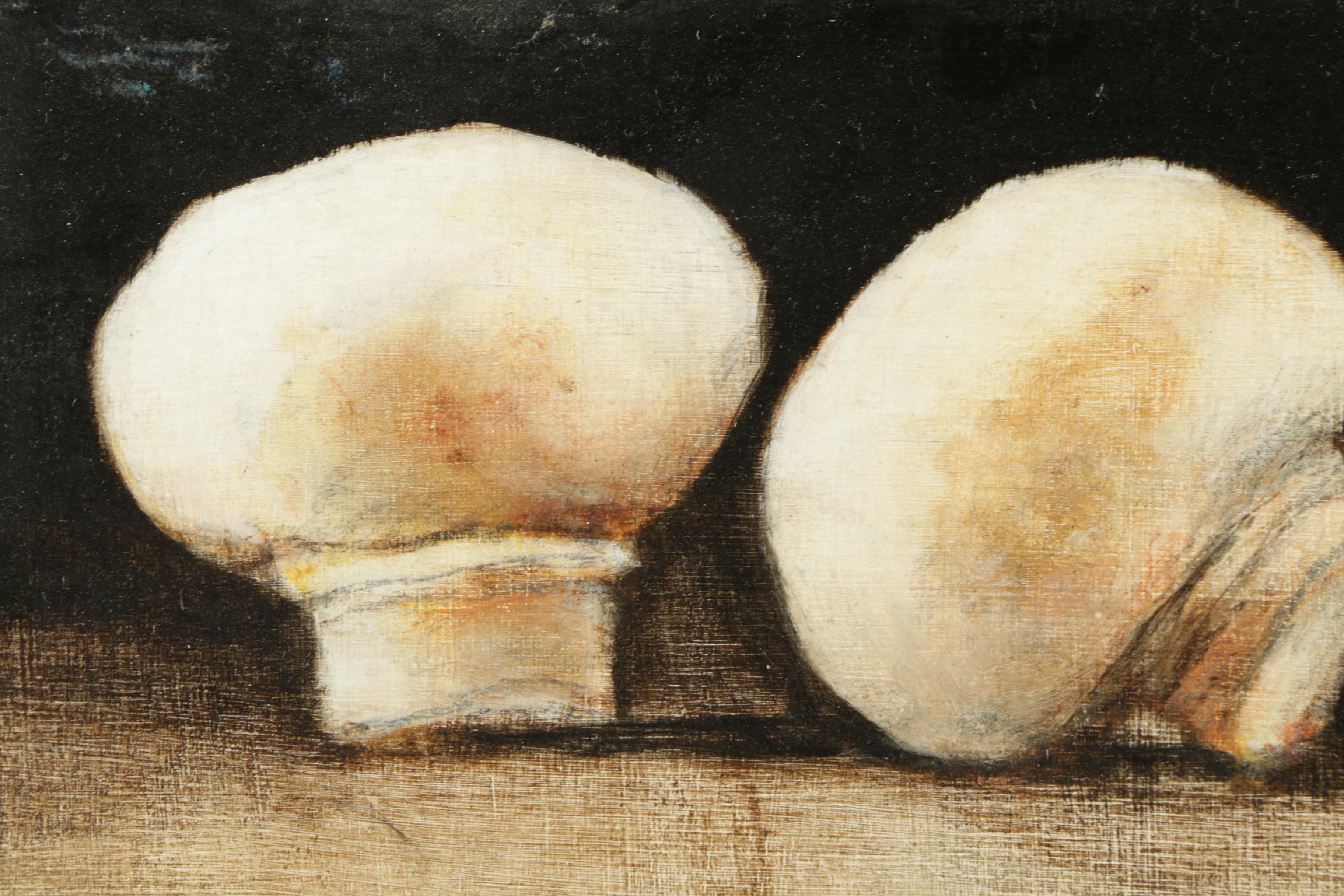 Emma Pastel on Panel "Mushrooms"