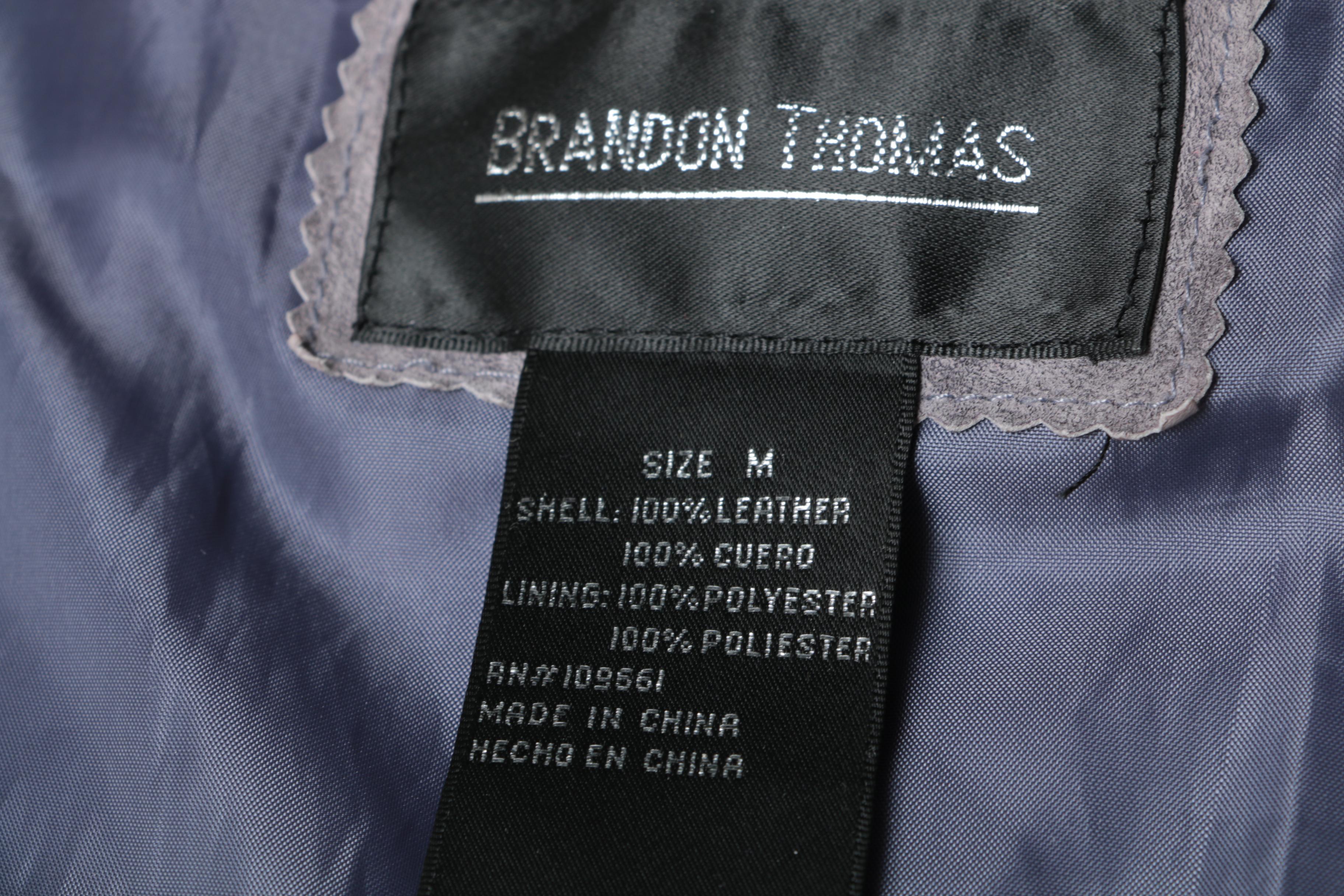 Women's Brandon Thomas Grey Suede Jacket