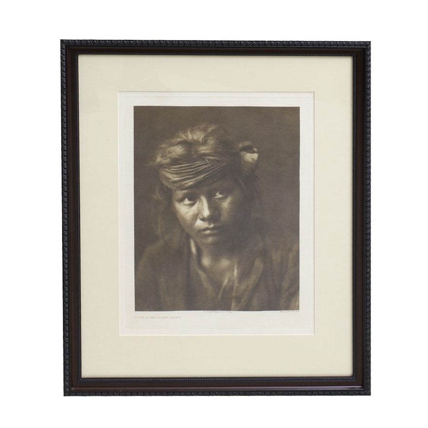 Photogravure on Paper After Photograph Edward S. Curtis "A Son of the Desert"