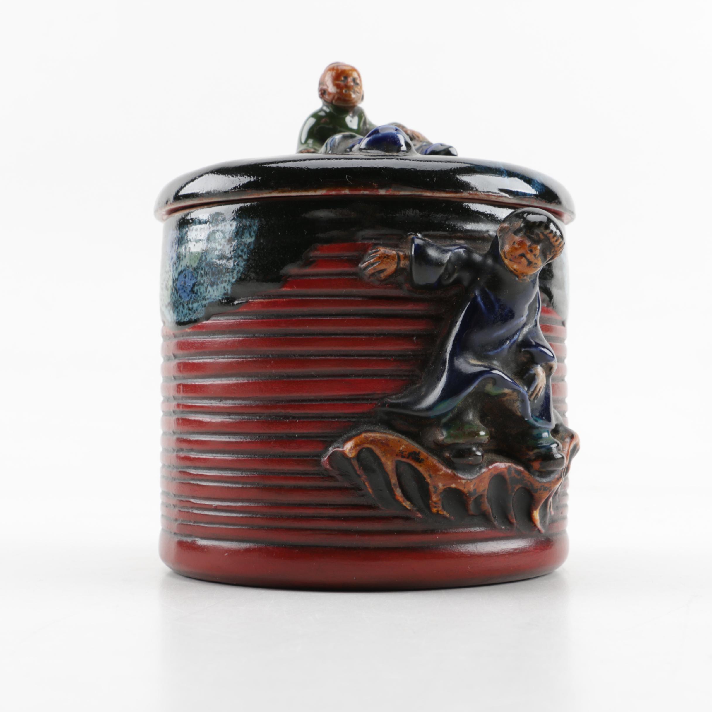 Japanese Sumida Gawa Figural Vessel