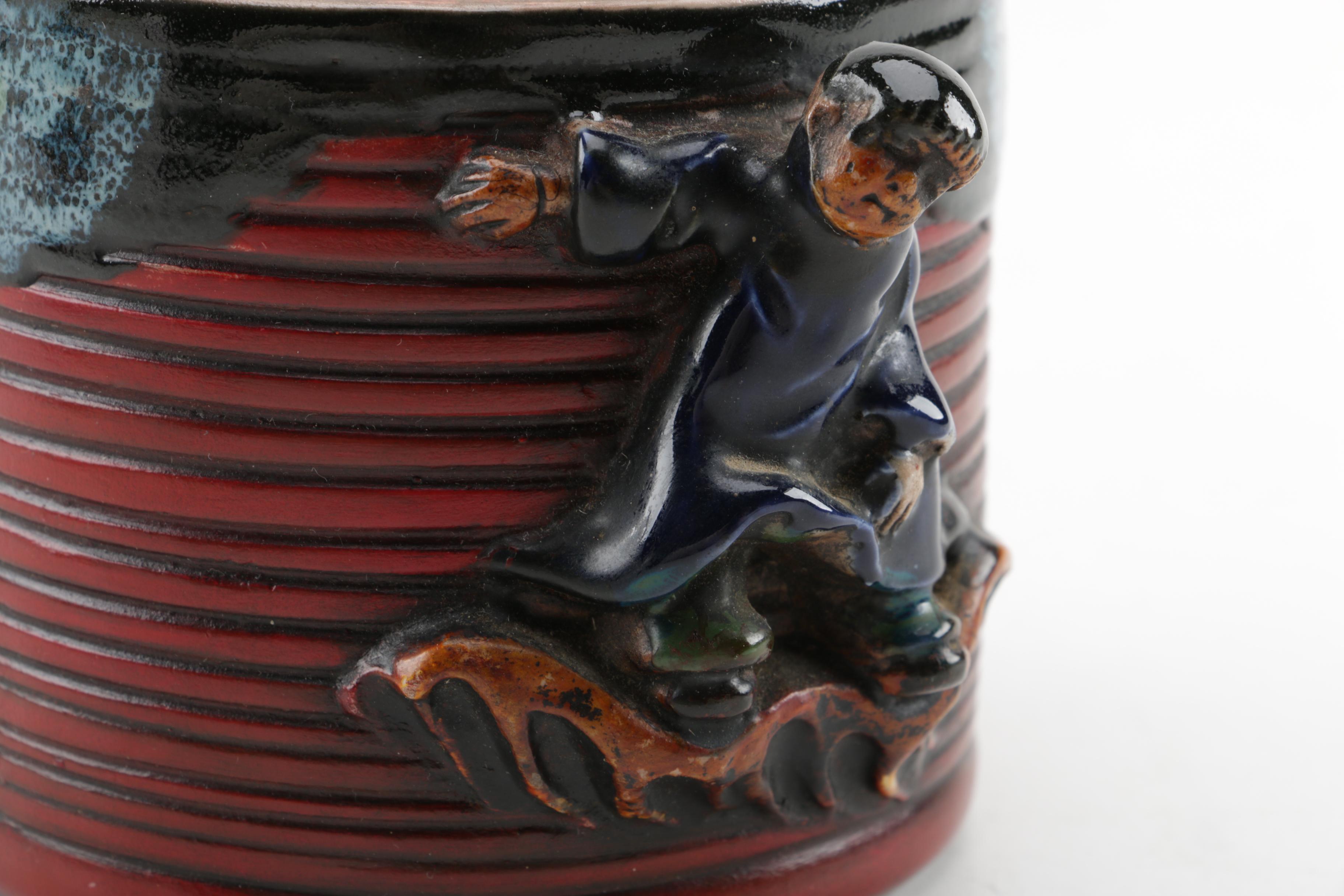 Japanese Sumida Gawa Figural Vessel