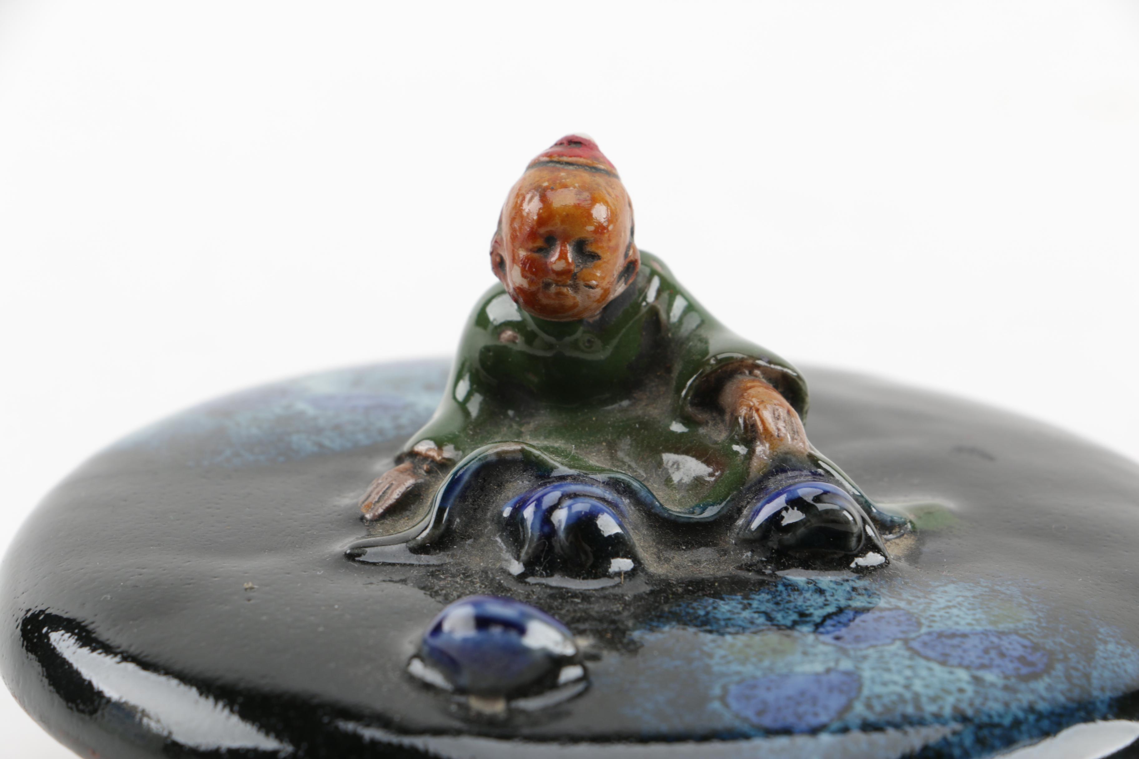 Japanese Sumida Gawa Figural Vessel