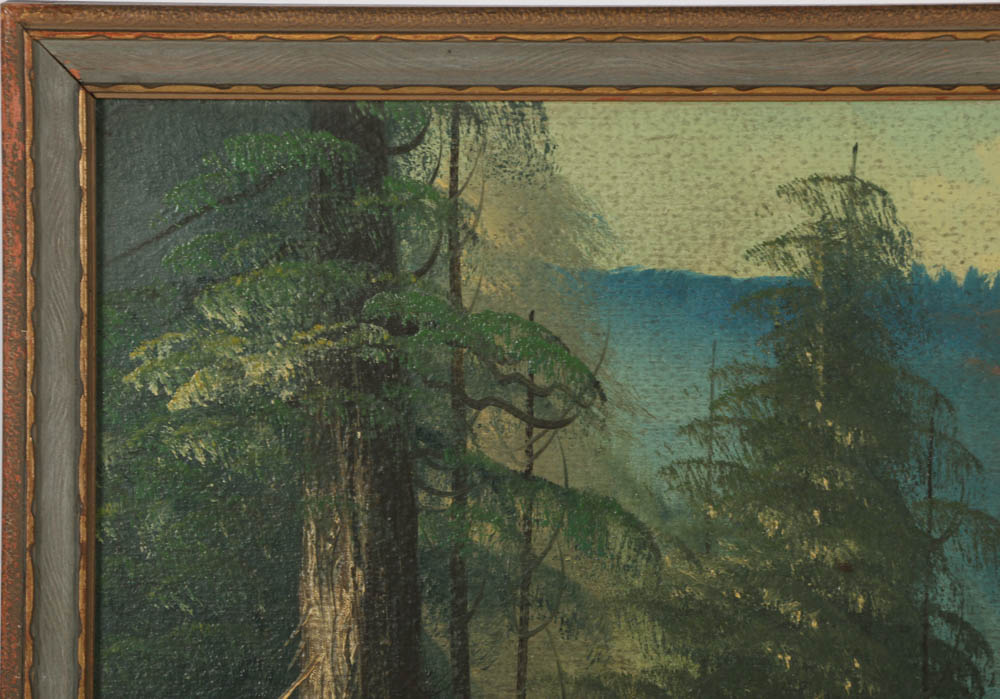 A. L. Browning Oil Painting on Board of a Colorado Landscape