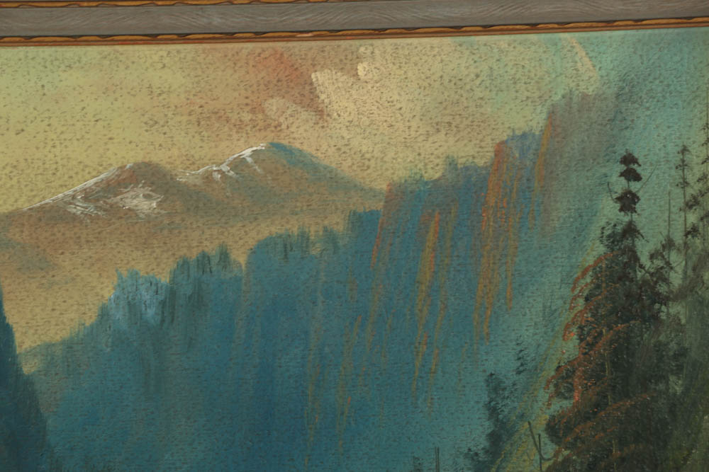 A. L. Browning Oil Painting on Board of a Colorado Landscape