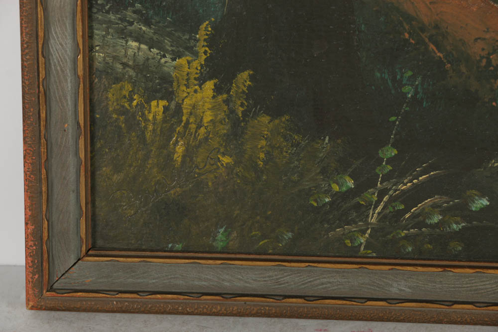 A. L. Browning Oil Painting on Board of a Colorado Landscape