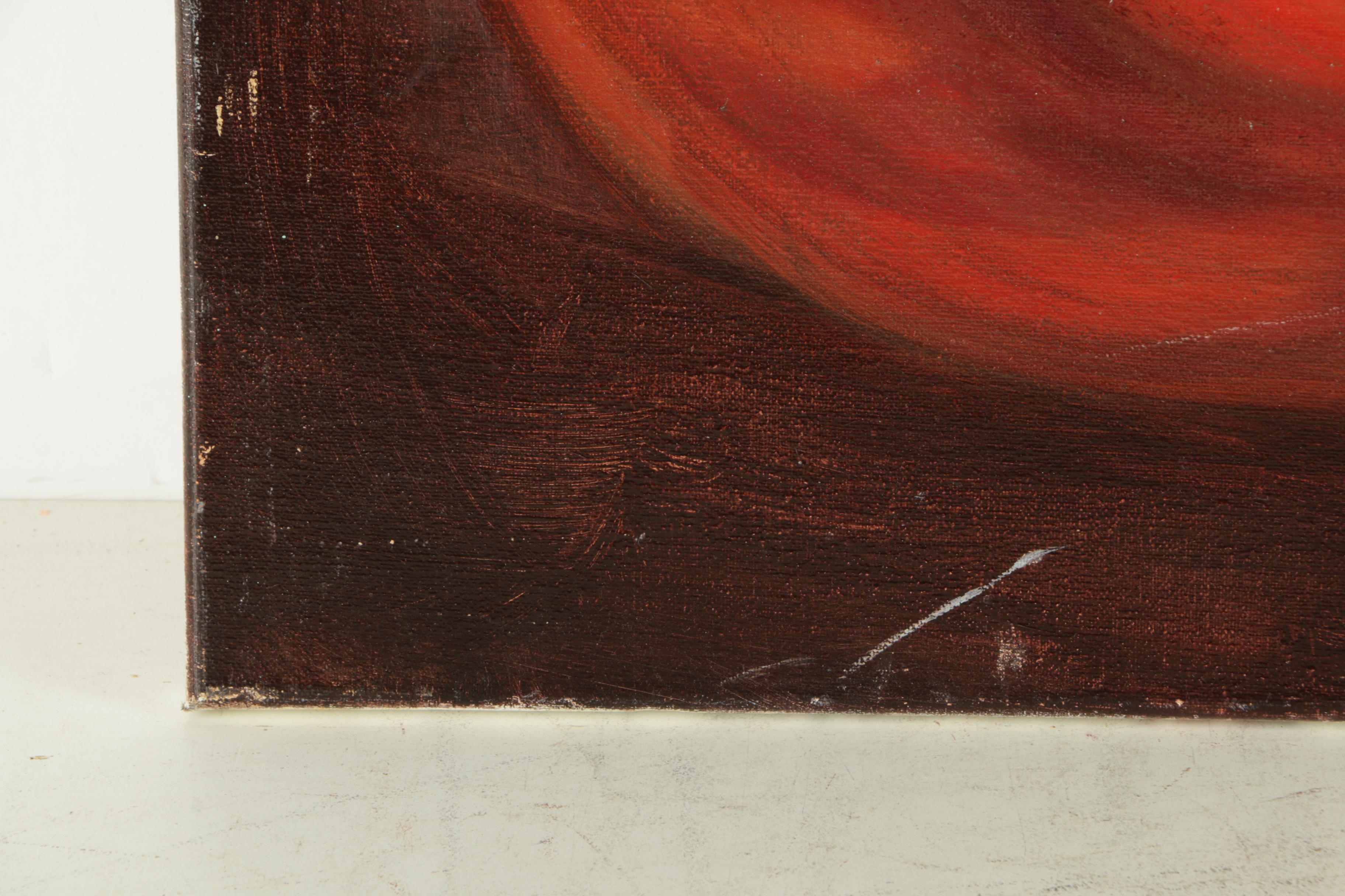 Jacqueline Saporiti Oil Painting on Canvas of Mother and Child