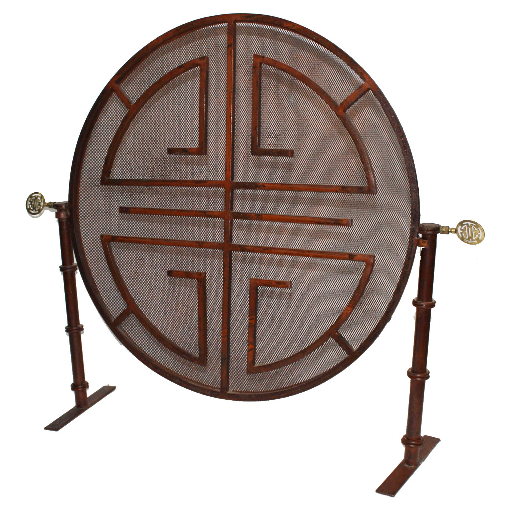 Vintage Shou Style Fireplace Screen