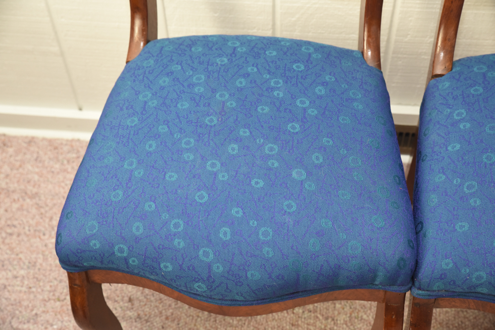 Pair of Victorian Style Balloon Back Chairs