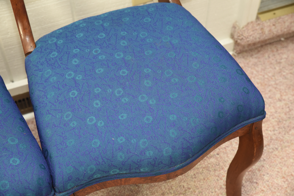 Pair of Victorian Style Balloon Back Chairs